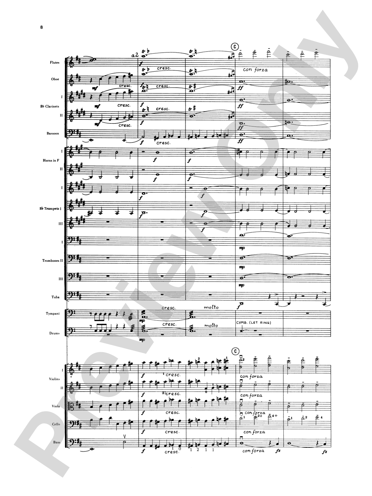 Sibelius's 2nd Symphony, 4th Movement: Full Orchestra Conductor Score & Parts