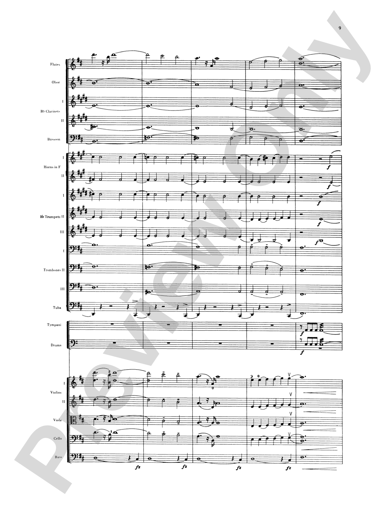 Sibelius's 2nd Symphony, 4th Movement: Full Orchestra Conductor Score & Parts