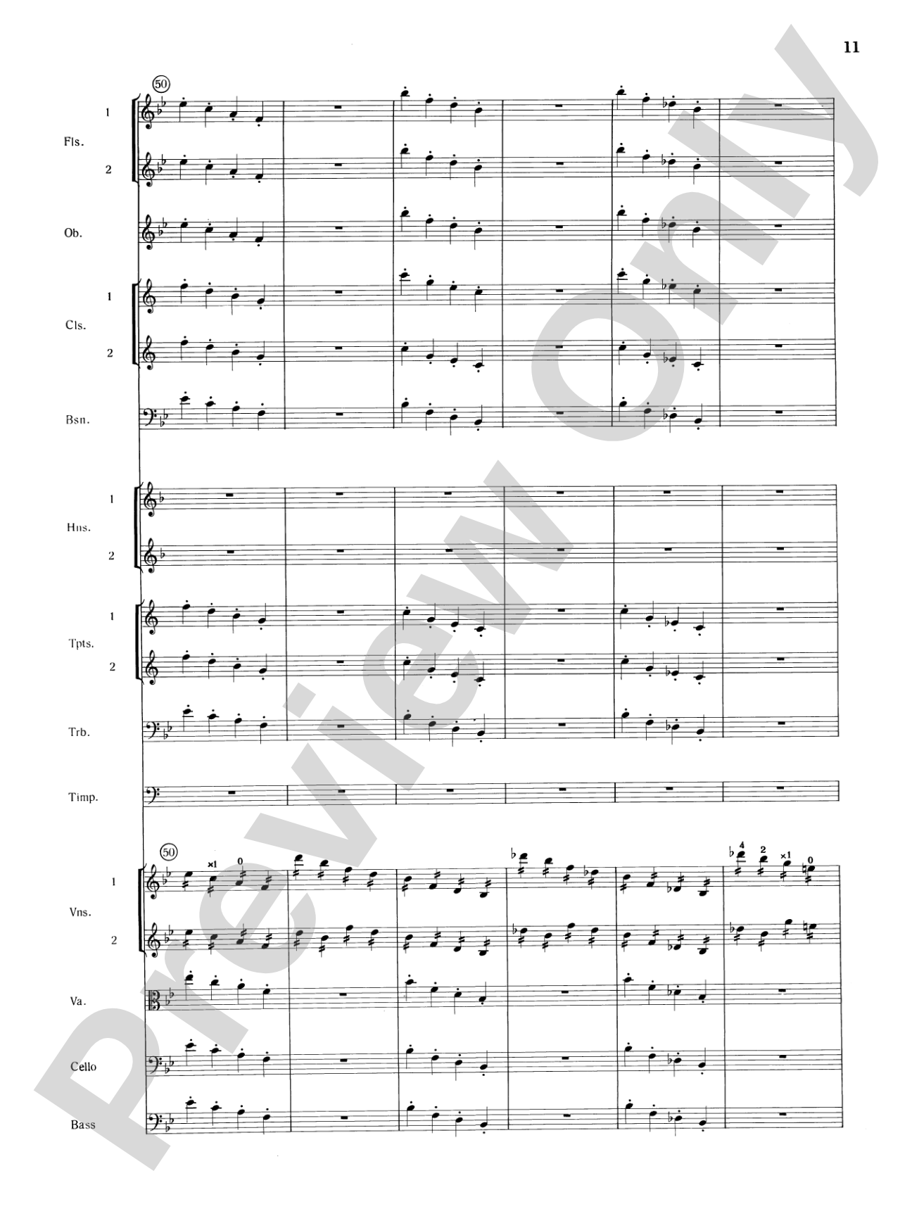 Mozart's Symphony No. 25 in G Minor, 1st & 2nd Movements: Full Orchestra Conductor Score & Parts