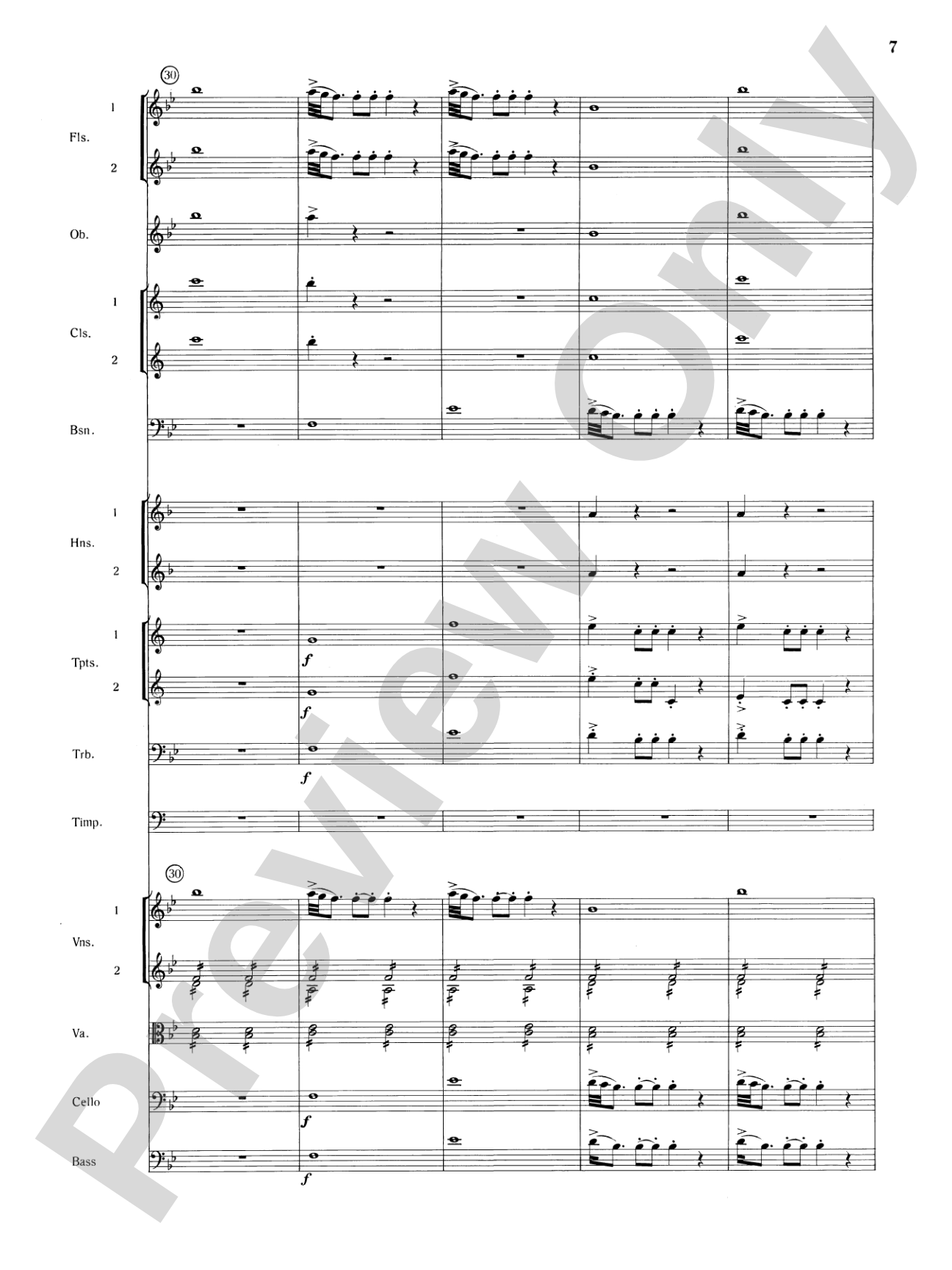 Mozart's Symphony No. 25 in G Minor, 1st & 2nd Movements: Full Orchestra Conductor Score & Parts