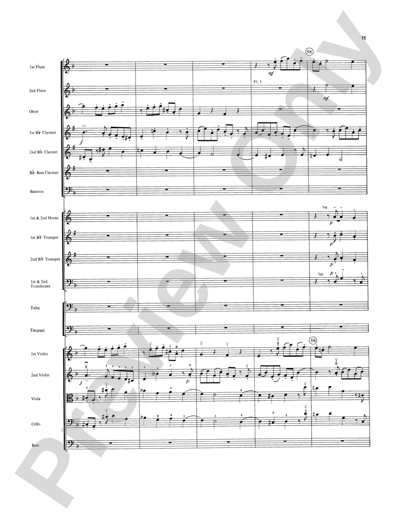 Overture in D minor (Concerto Grosso): Full Orchestra Conductor Score & Parts