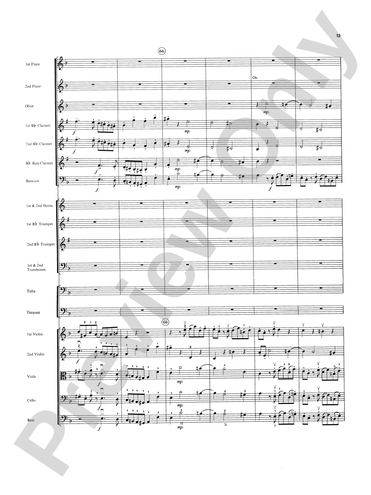 Overture in D minor (Concerto Grosso): Full Orchestra Conductor Score & Parts