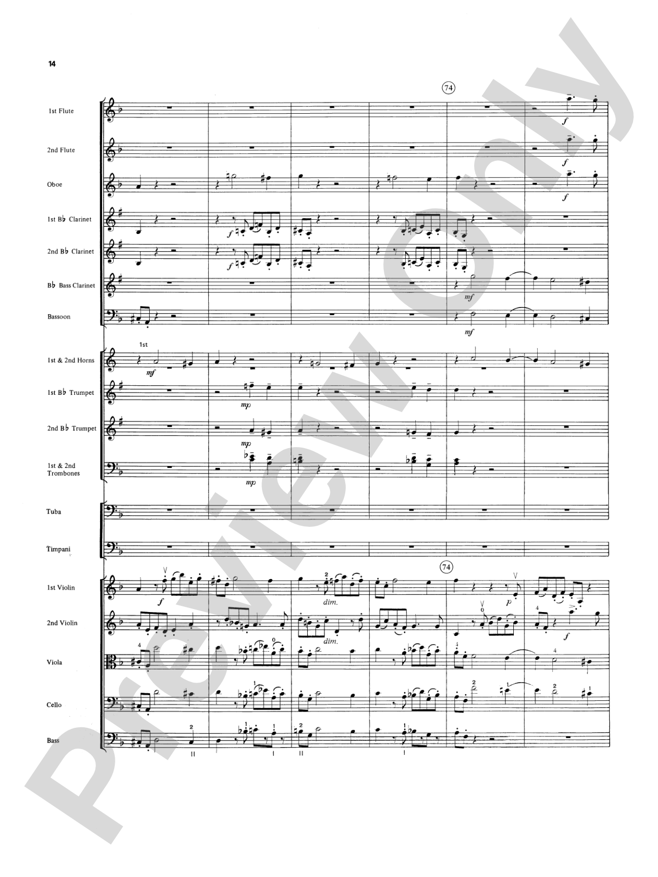 Overture in D minor (Concerto Grosso): Full Orchestra Conductor Score & Parts