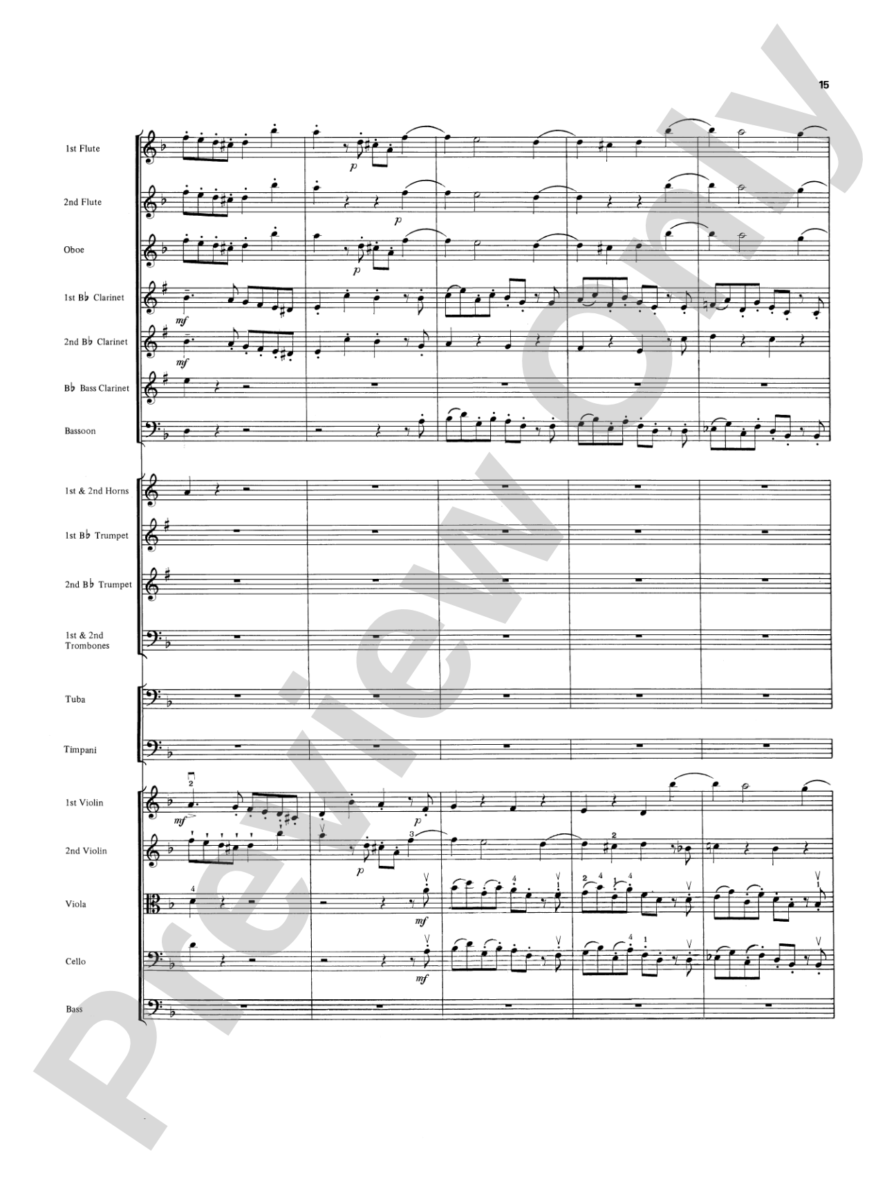 Overture in D minor (Concerto Grosso): Full Orchestra Conductor Score & Parts