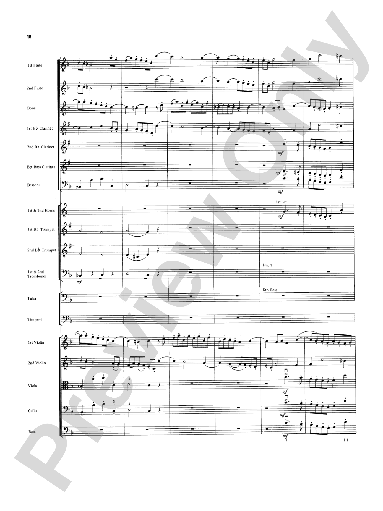 Overture in D minor (Concerto Grosso): Full Orchestra Conductor Score & Parts