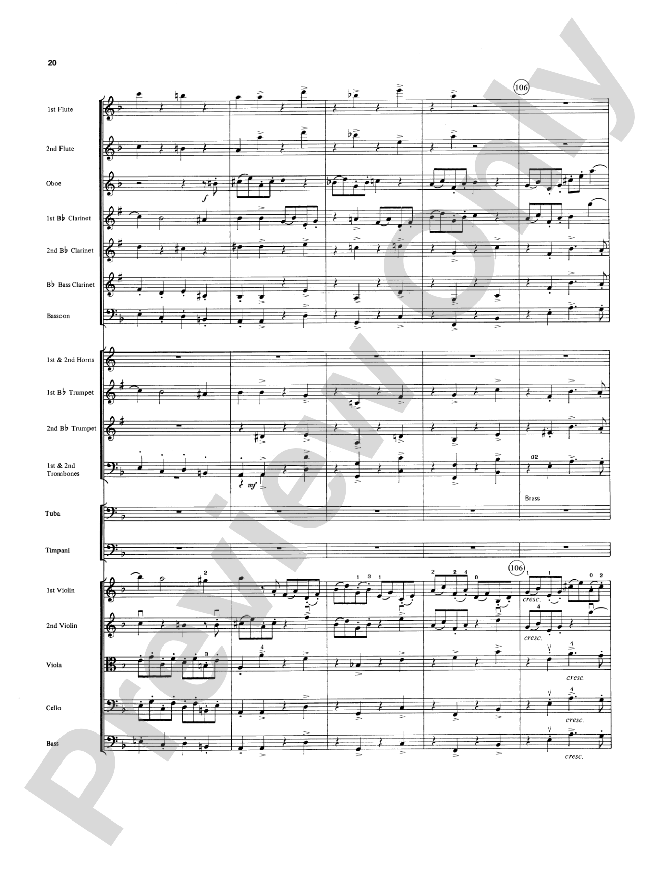 Overture in D minor (Concerto Grosso): Full Orchestra Conductor Score & Parts