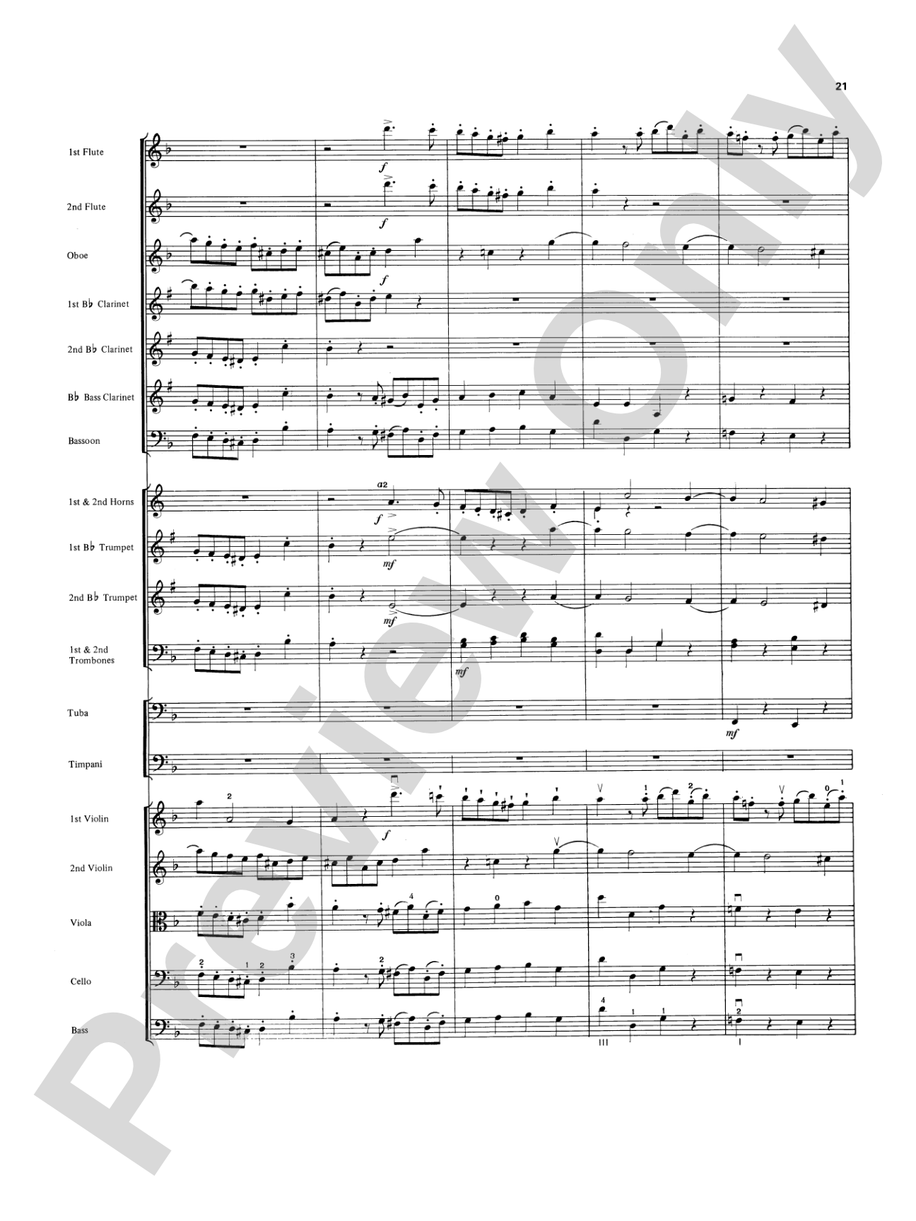Overture in D minor (Concerto Grosso): Full Orchestra Conductor Score & Parts