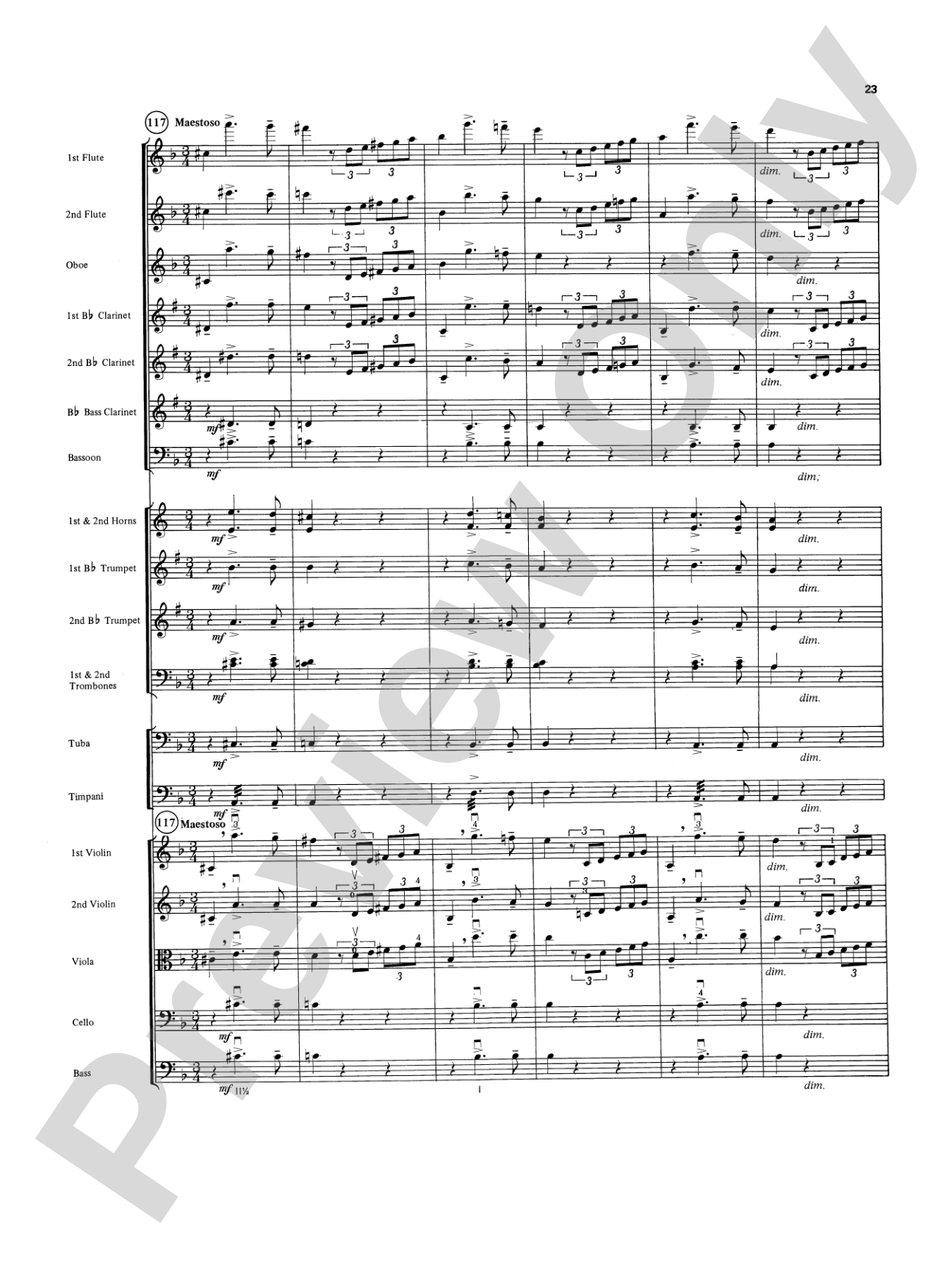 Overture in D minor (Concerto Grosso): Full Orchestra Conductor Score & Parts