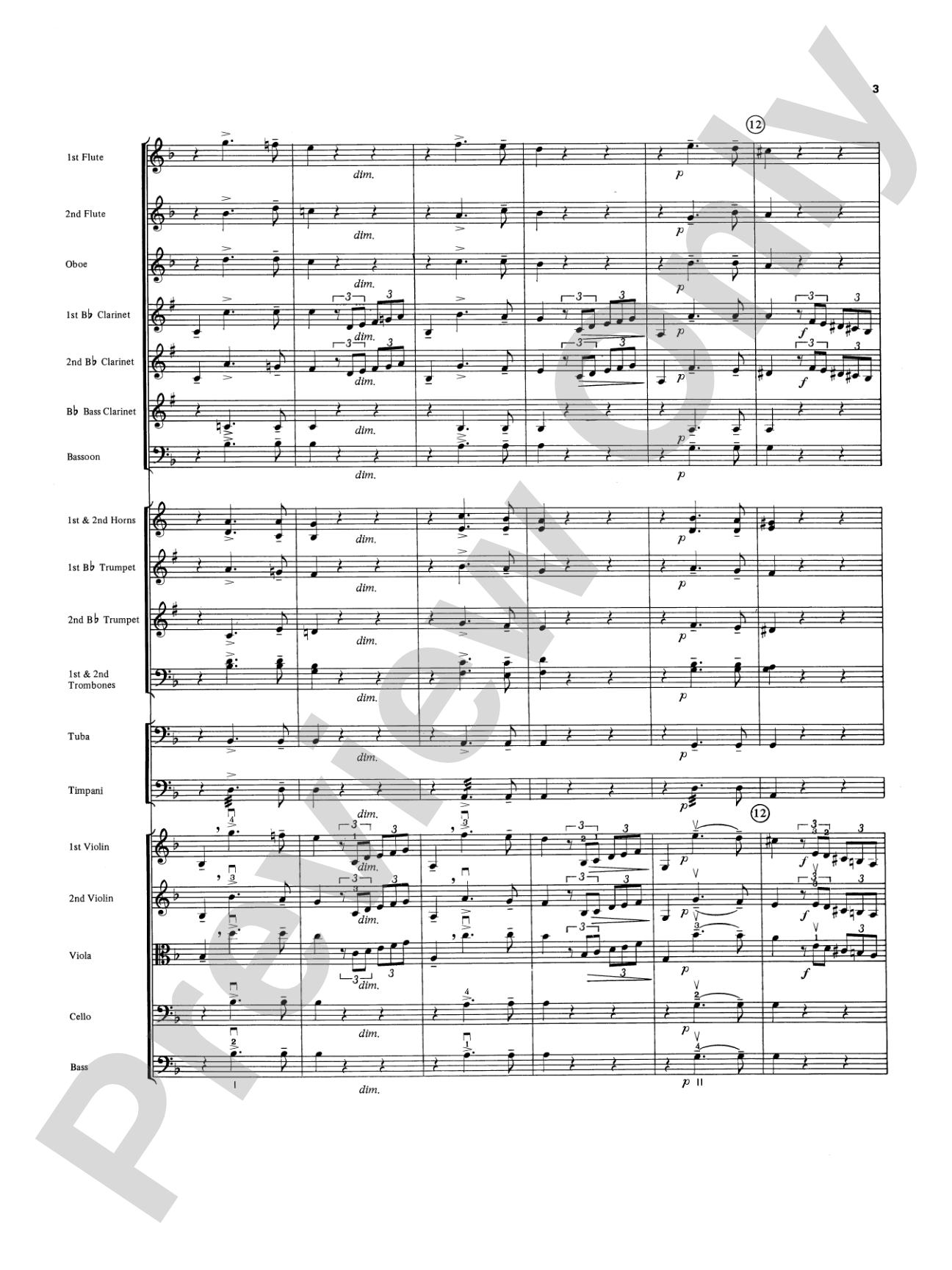 Overture in D minor (Concerto Grosso): Full Orchestra Conductor Score & Parts