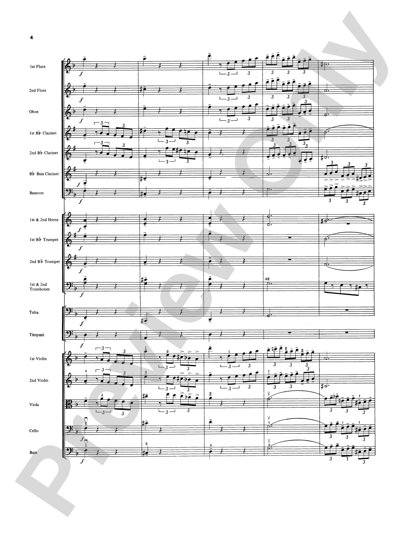 Overture in D minor (Concerto Grosso): Full Orchestra Conductor Score & Parts