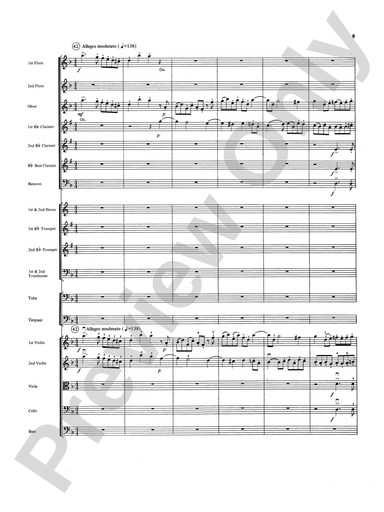 Overture in D minor (Concerto Grosso): Full Orchestra Conductor Score & Parts