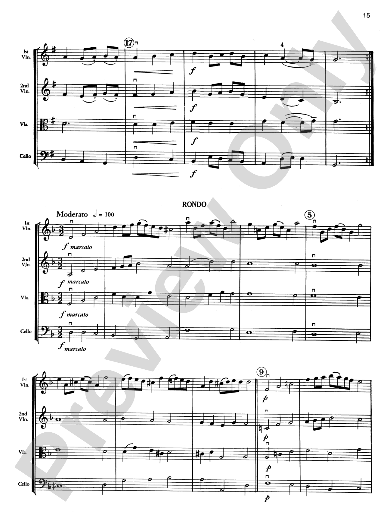 Highland/Etling String Quartet Series: Set 2: String Quartet Score & Parts