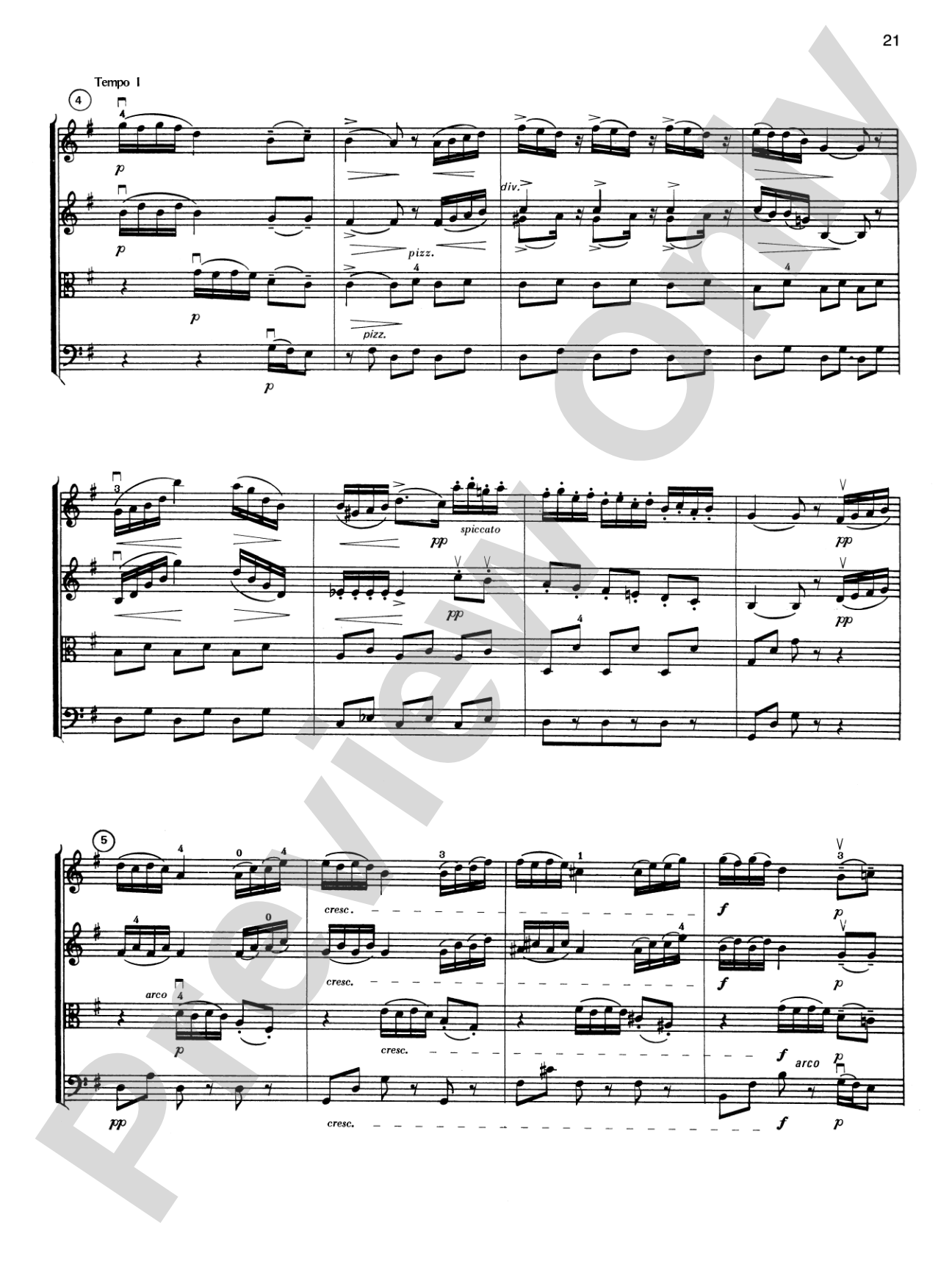 Highland/Etling String Quartet Series: Set 2: String Quartet Score & Parts