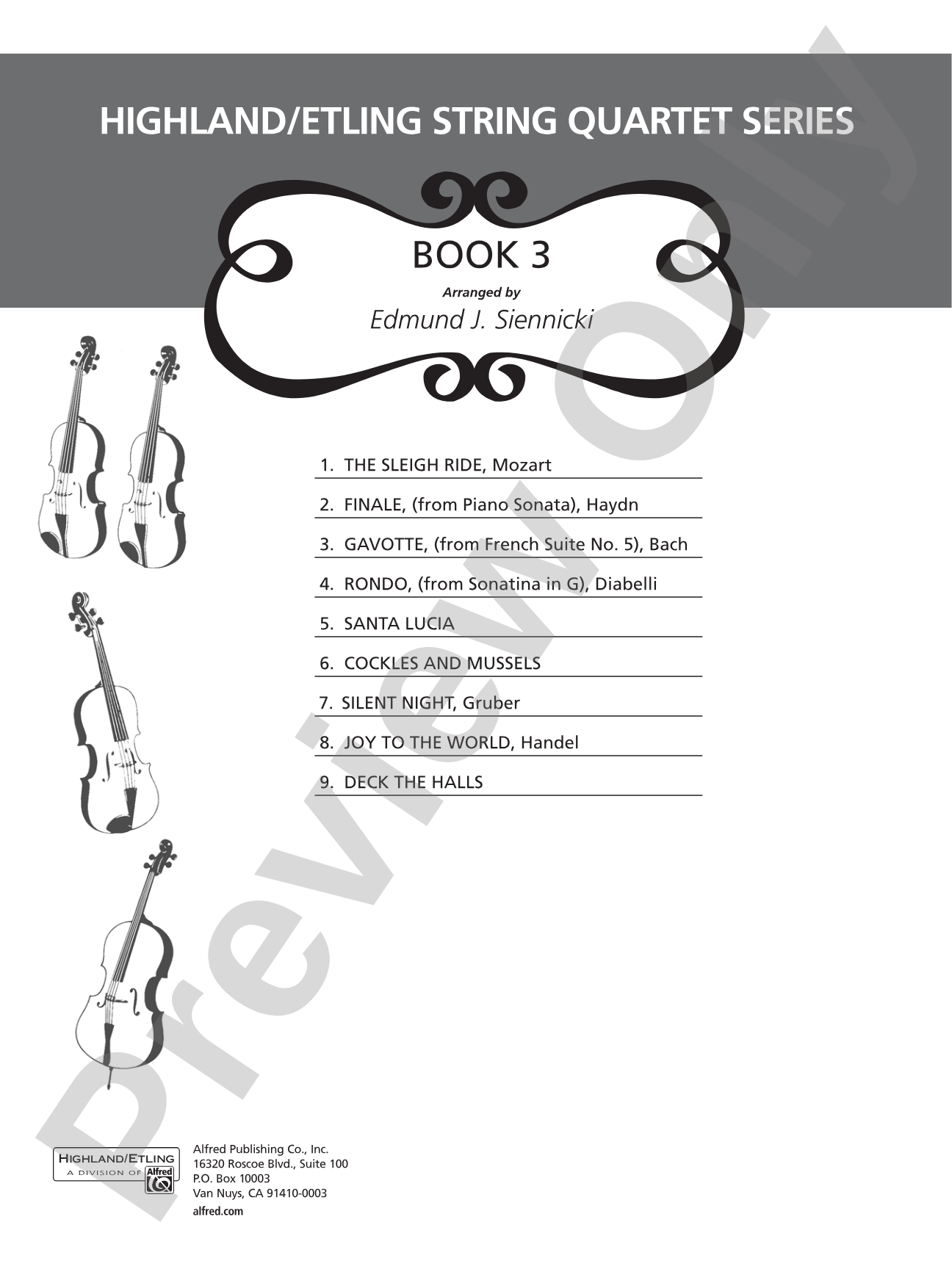 Highland/Etling String Quartet Series: Set 3: String Quartet Score & Parts