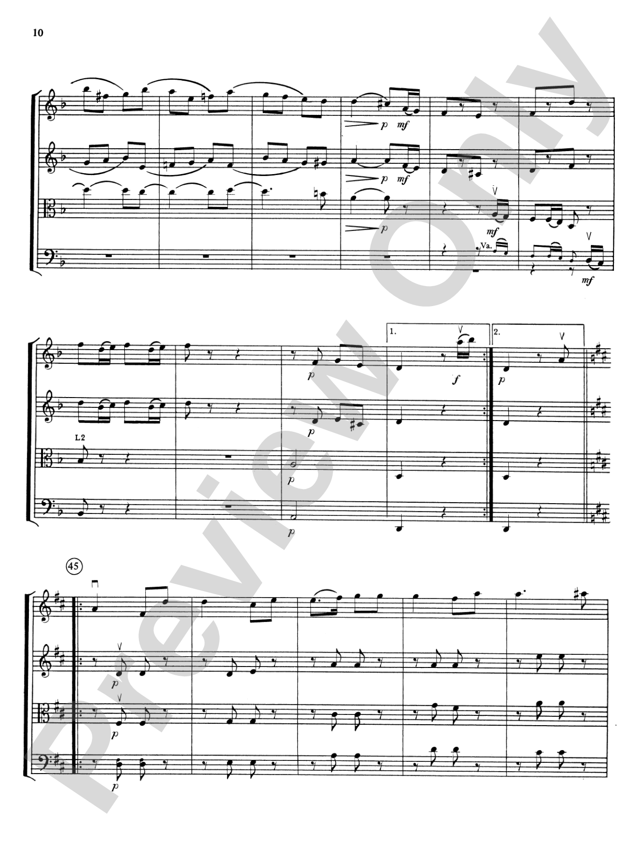 Highland/Etling String Quartet Series: Set 3: String Quartet Score & Parts