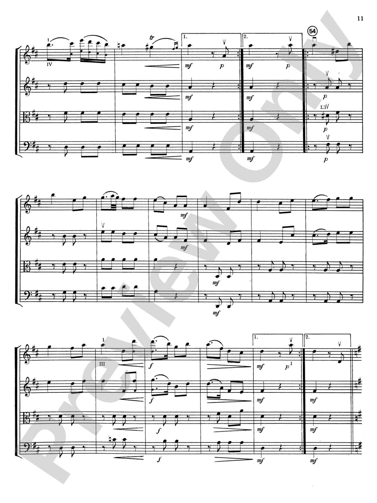 Highland/Etling String Quartet Series: Set 3: String Quartet Score & Parts