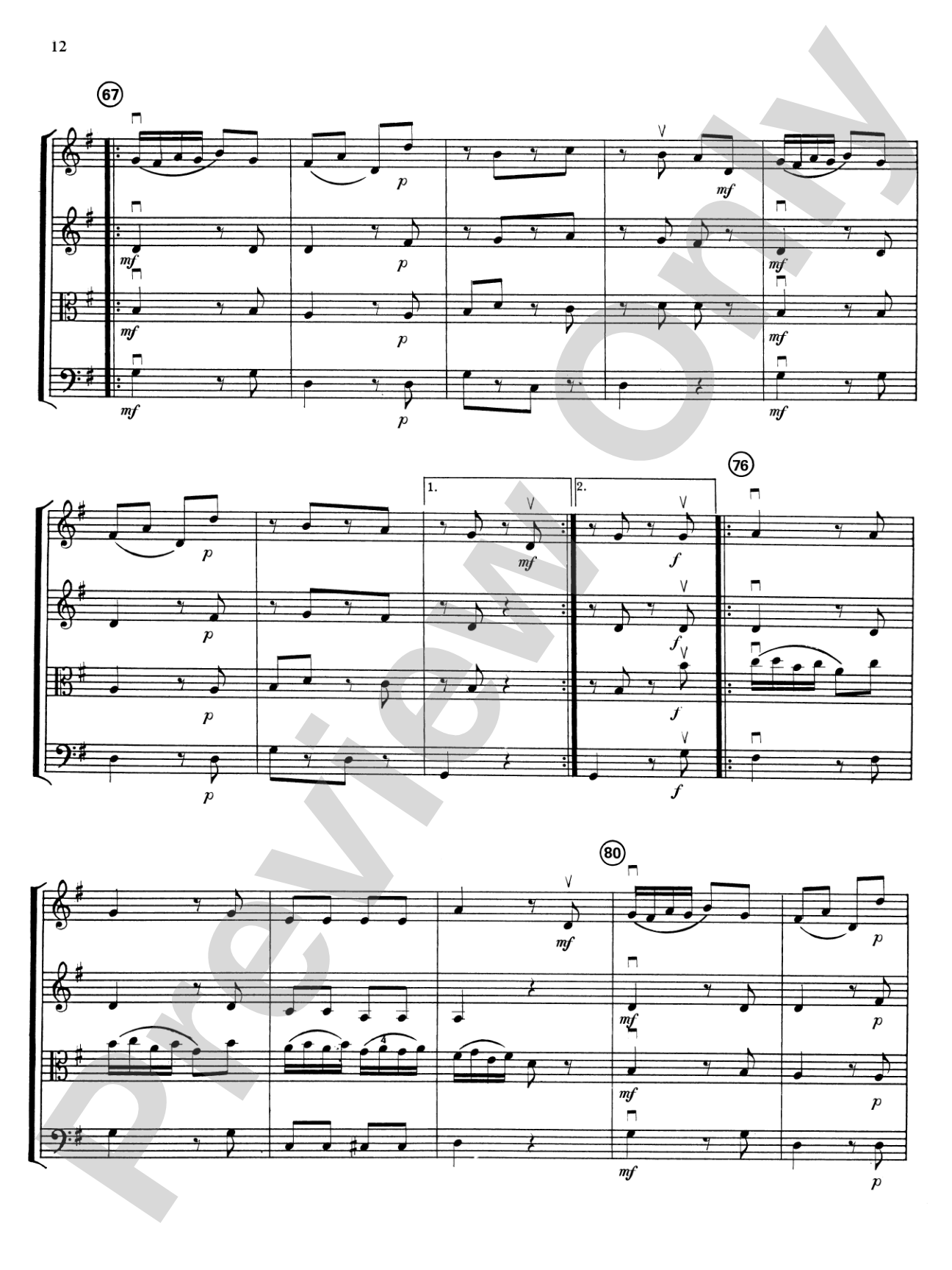 Highland/Etling String Quartet Series: Set 3: String Quartet Score & Parts