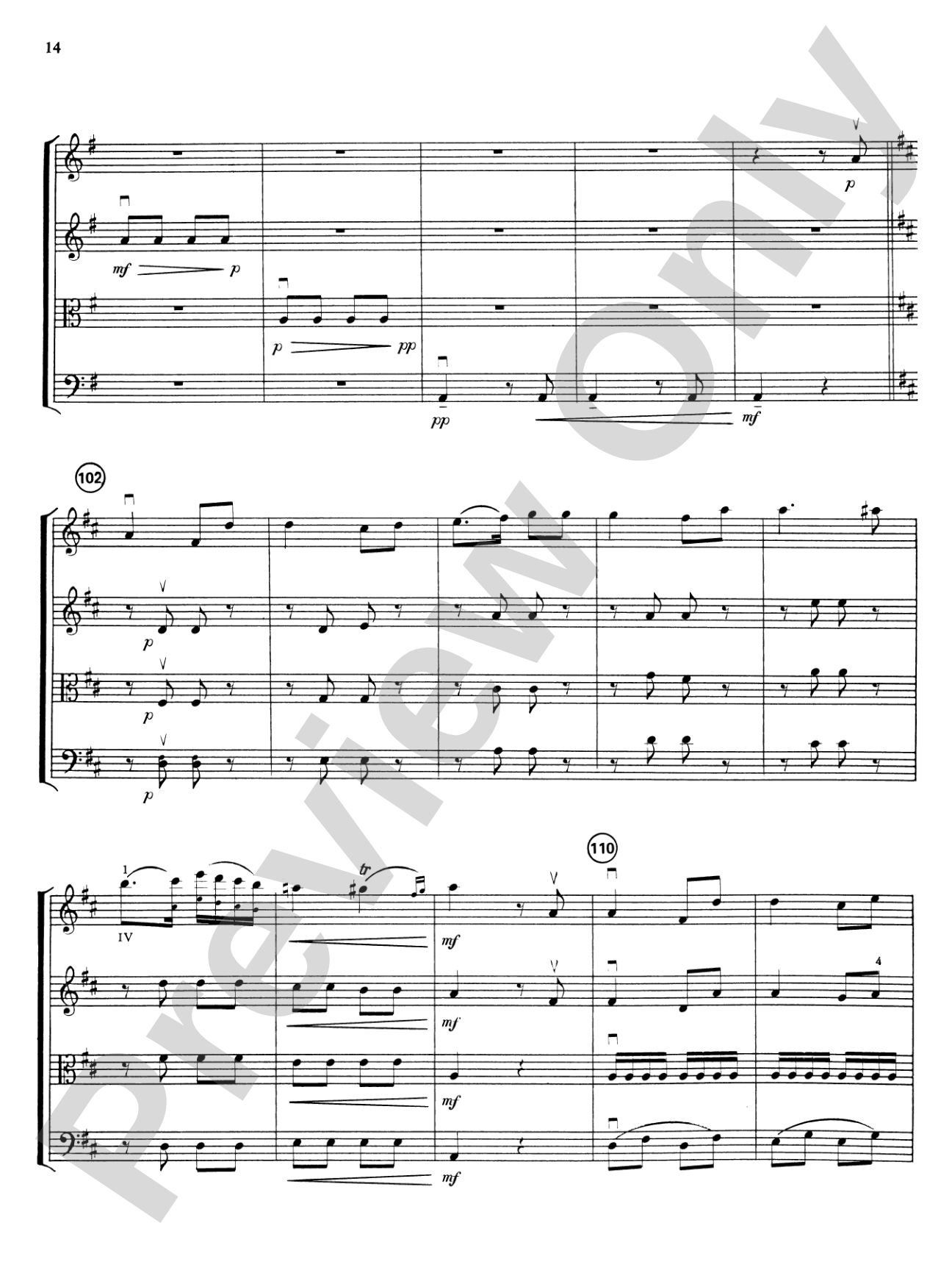 Highland/Etling String Quartet Series: Set 3: String Quartet Score & Parts