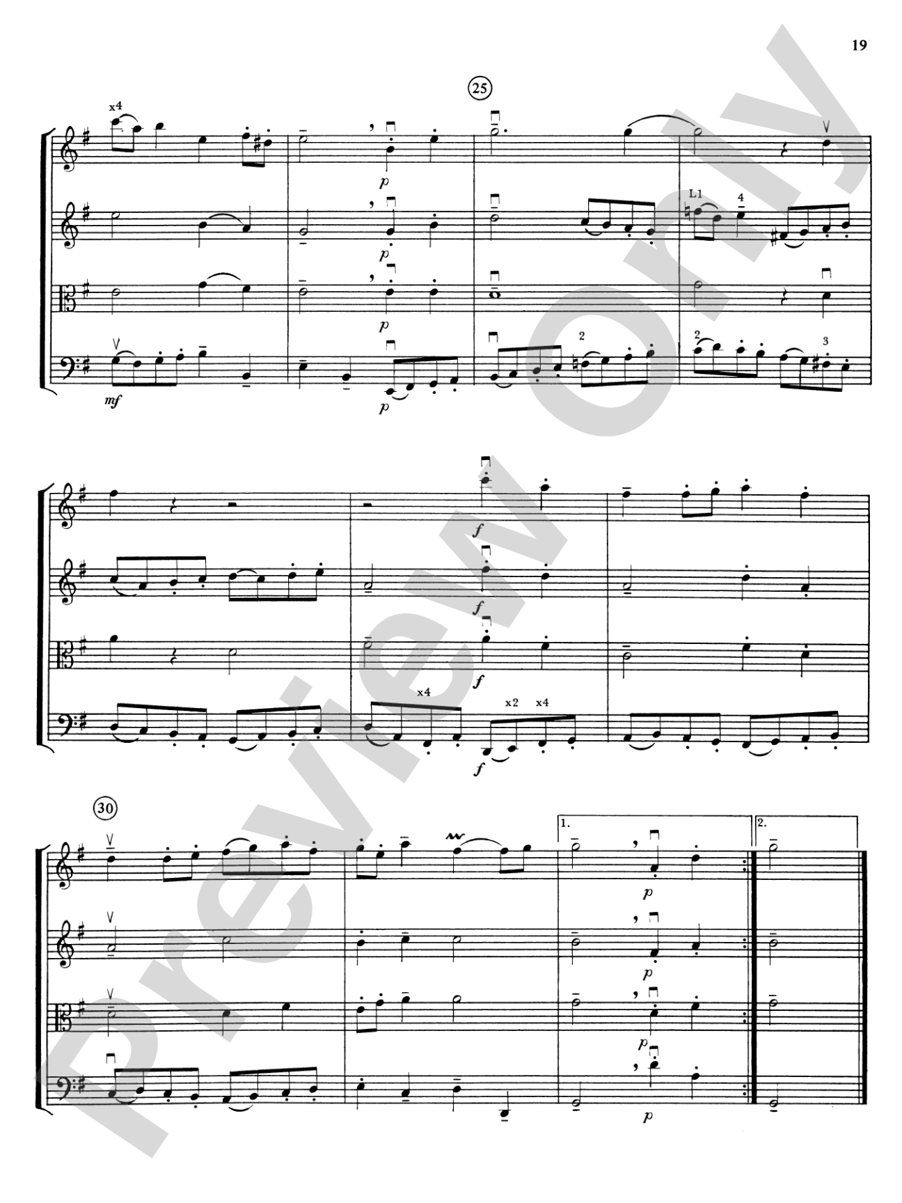 Highland/Etling String Quartet Series: Set 3: String Quartet Score & Parts