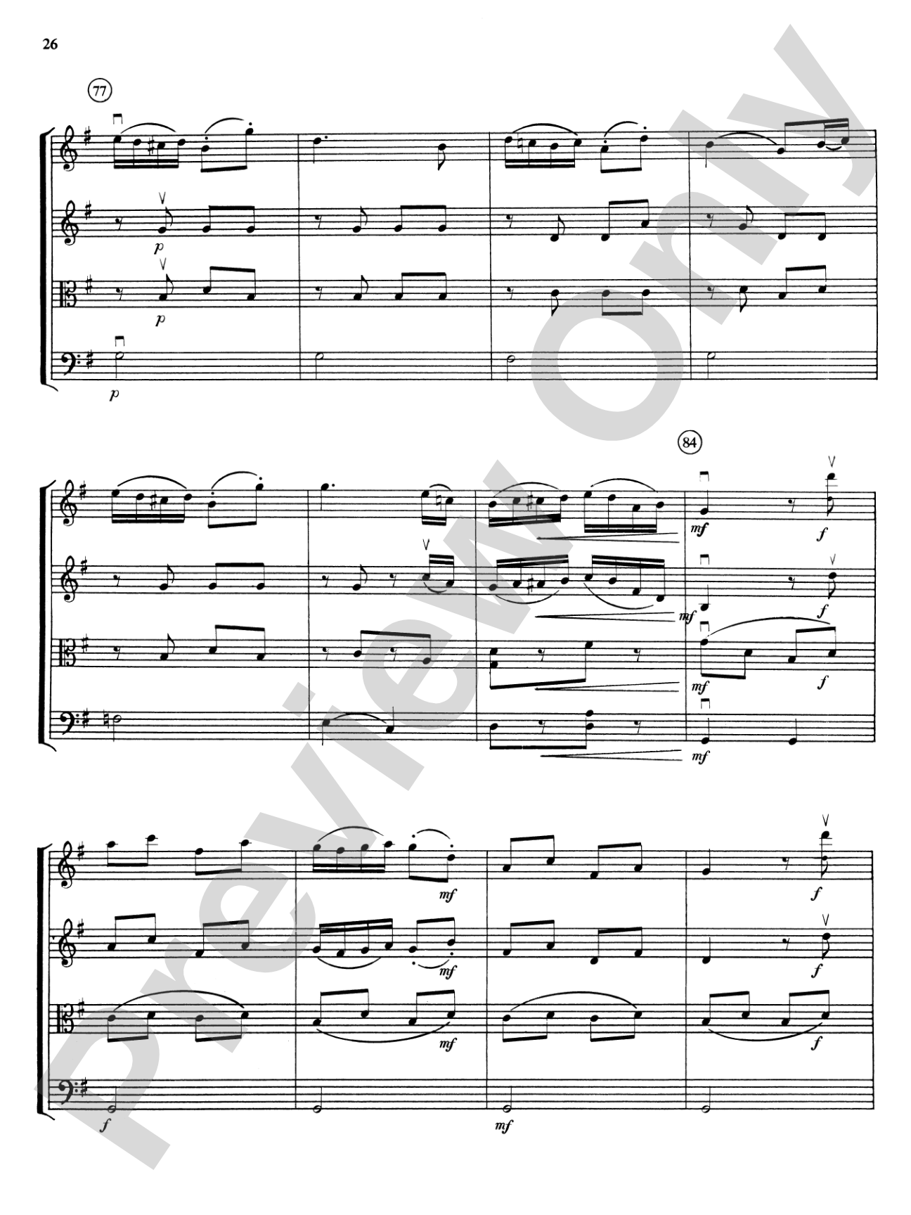 Highland/Etling String Quartet Series: Set 3: String Quartet Score & Parts