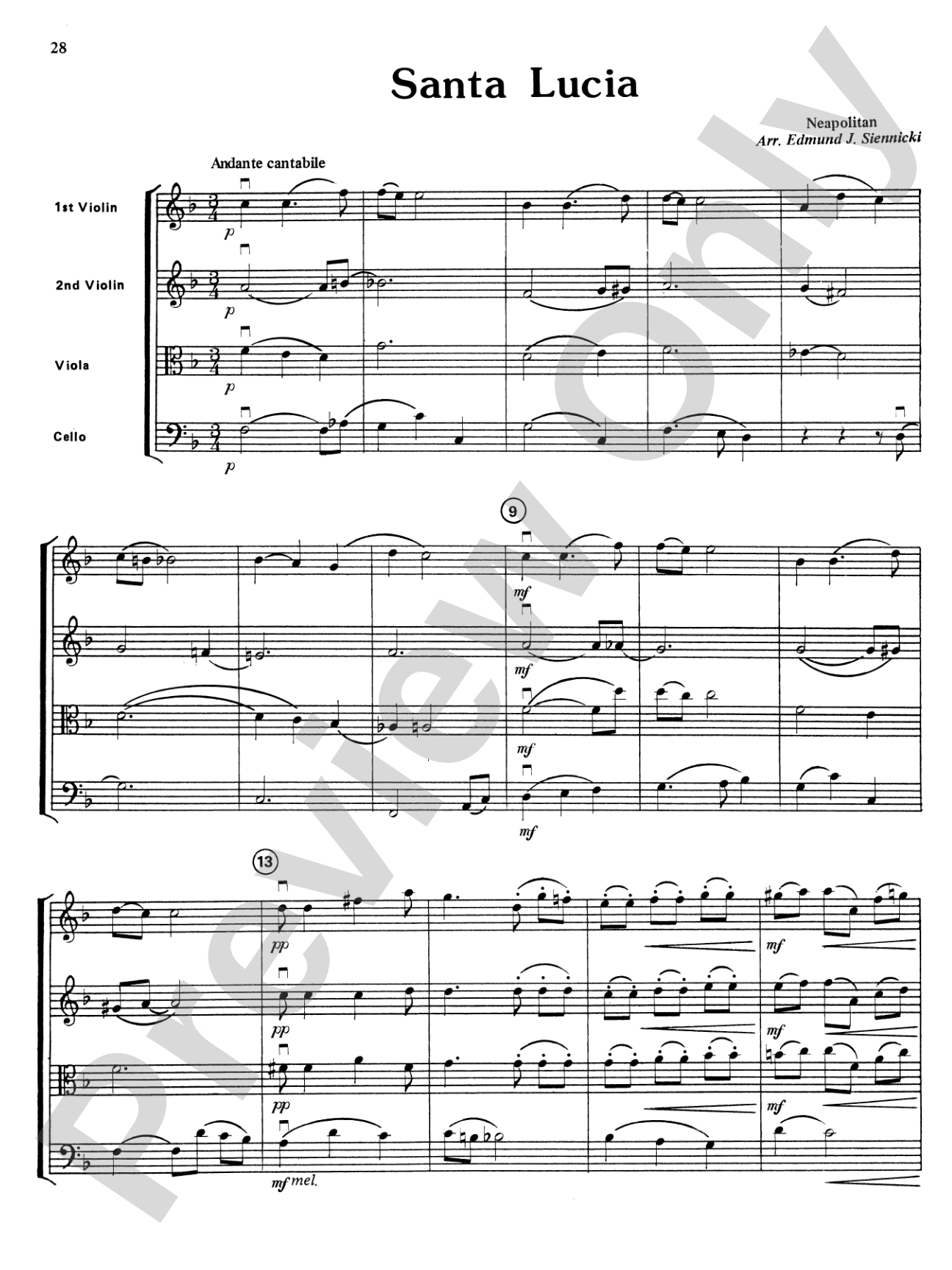 Highland/Etling String Quartet Series: Set 3: String Quartet Score & Parts