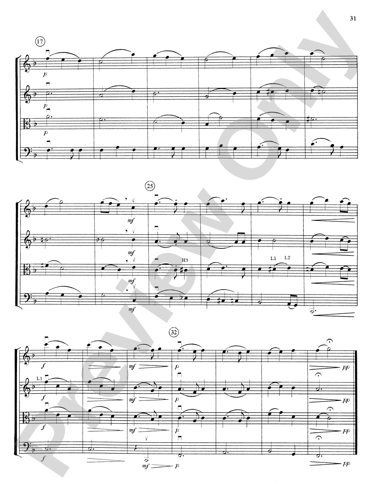 Highland/Etling String Quartet Series: Set 3: String Quartet Score & Parts