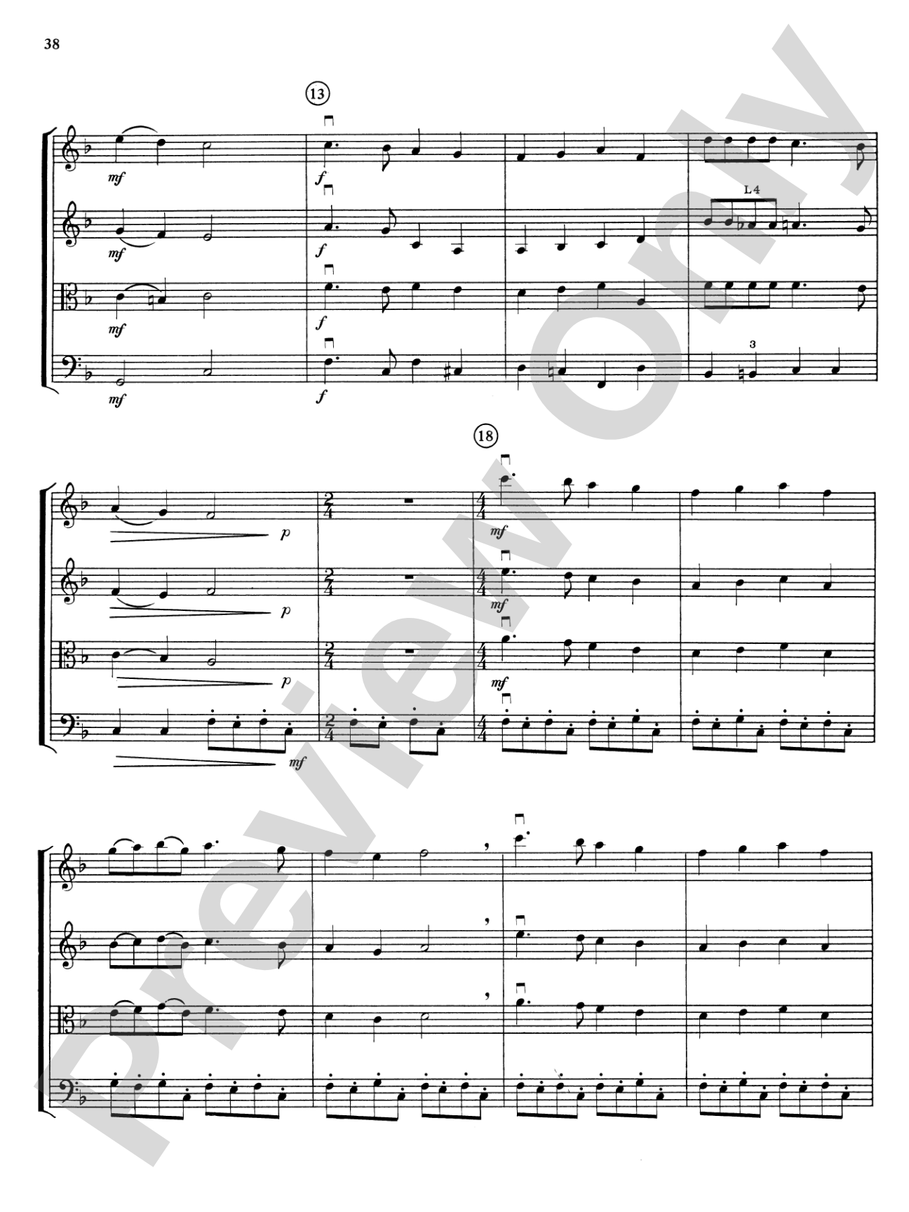 Highland/Etling String Quartet Series: Set 3: String Quartet Score & Parts