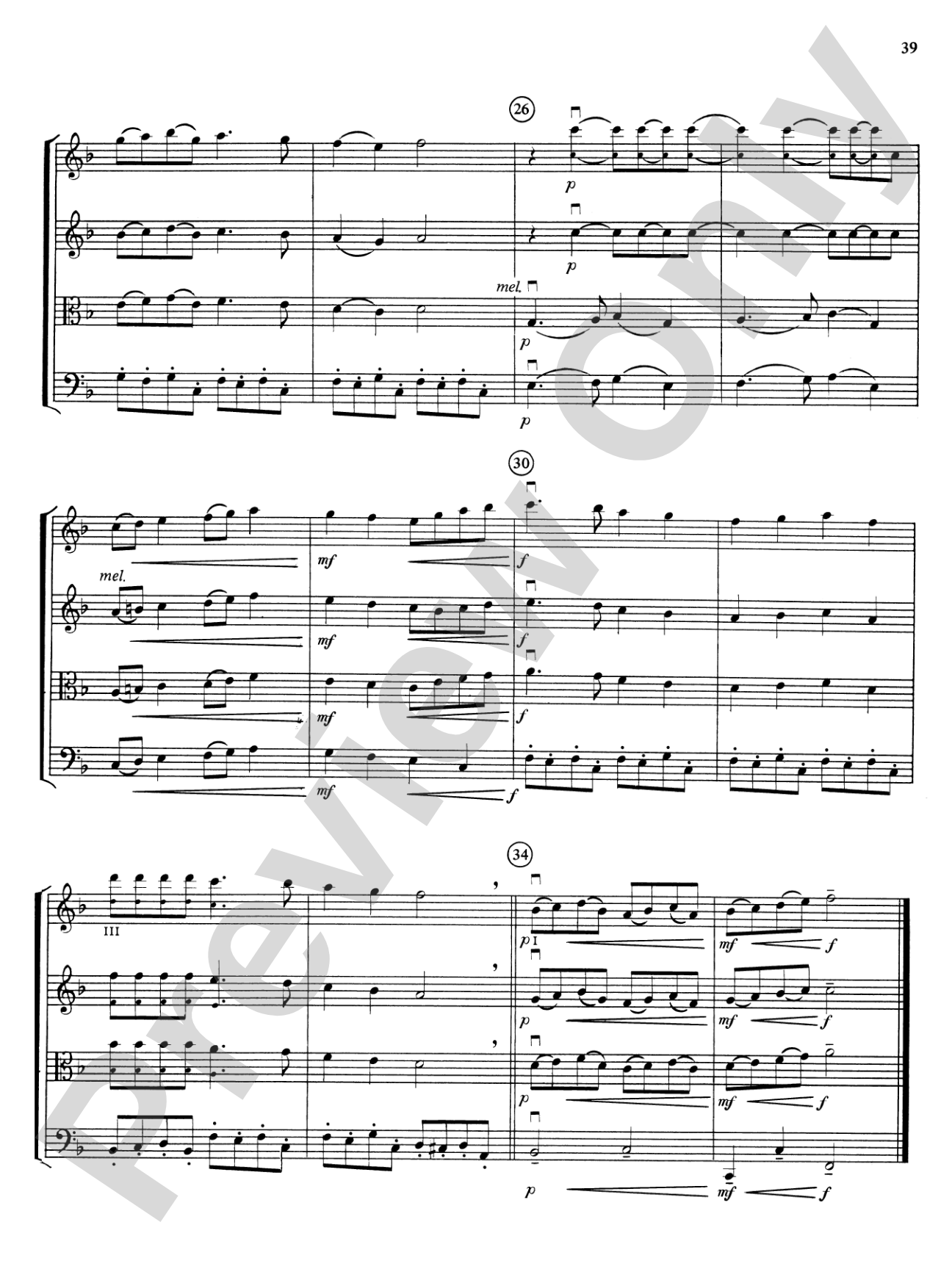 Highland/Etling String Quartet Series: Set 3: String Quartet Score & Parts