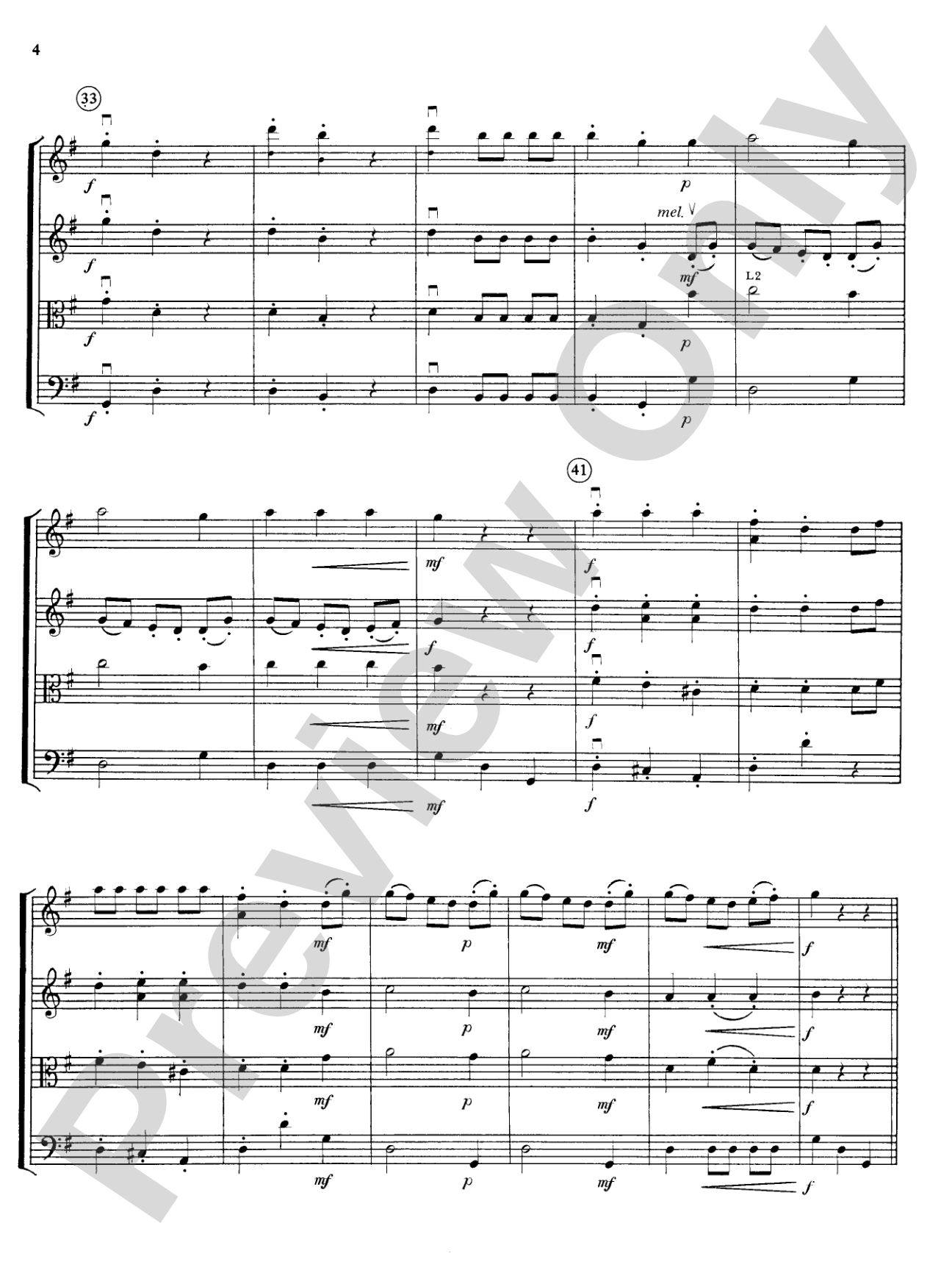 Highland/Etling String Quartet Series: Set 3: String Quartet Score & Parts
