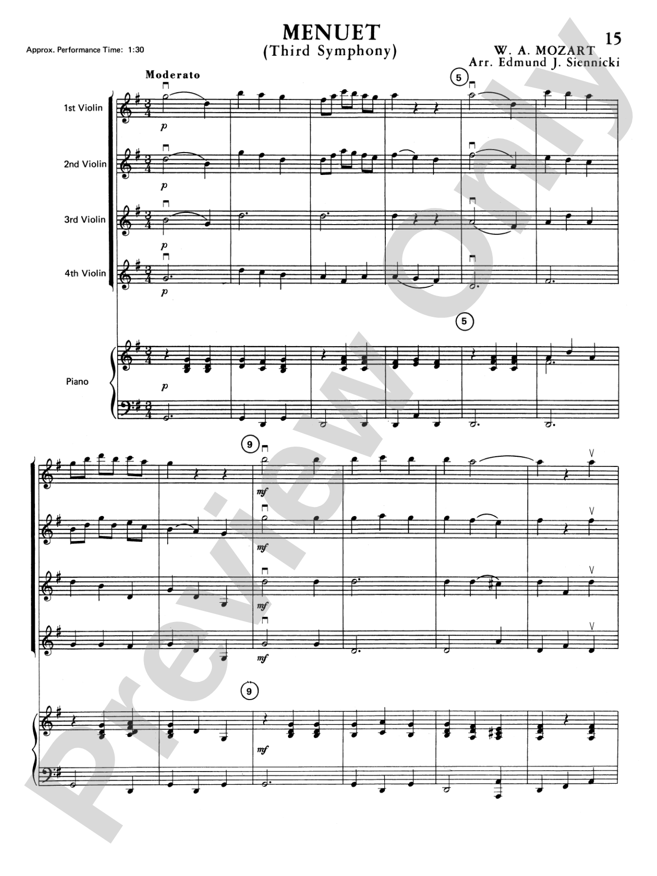 Highland/Etling Violin Quartet Series: Set 1: Violin