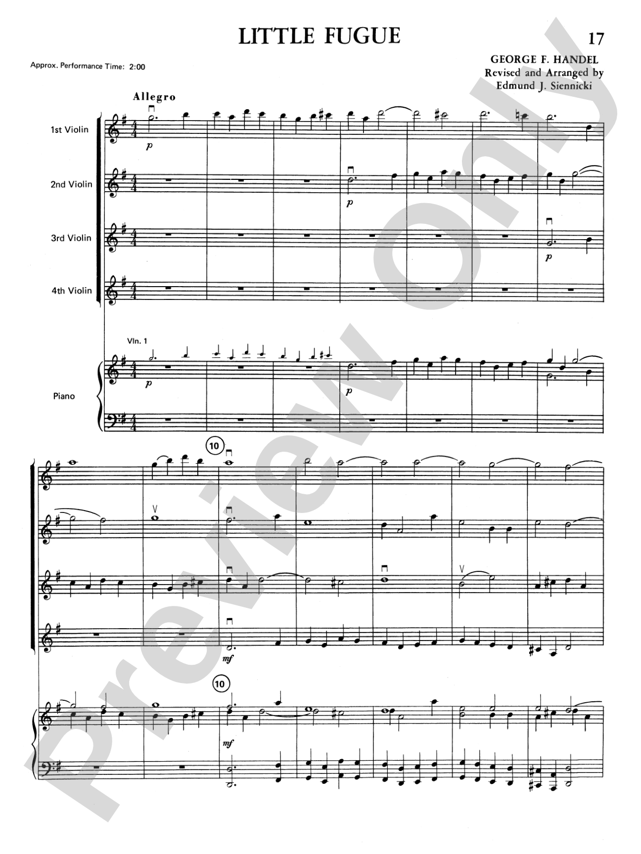 Highland/Etling Violin Quartet Series: Set 1: Violin