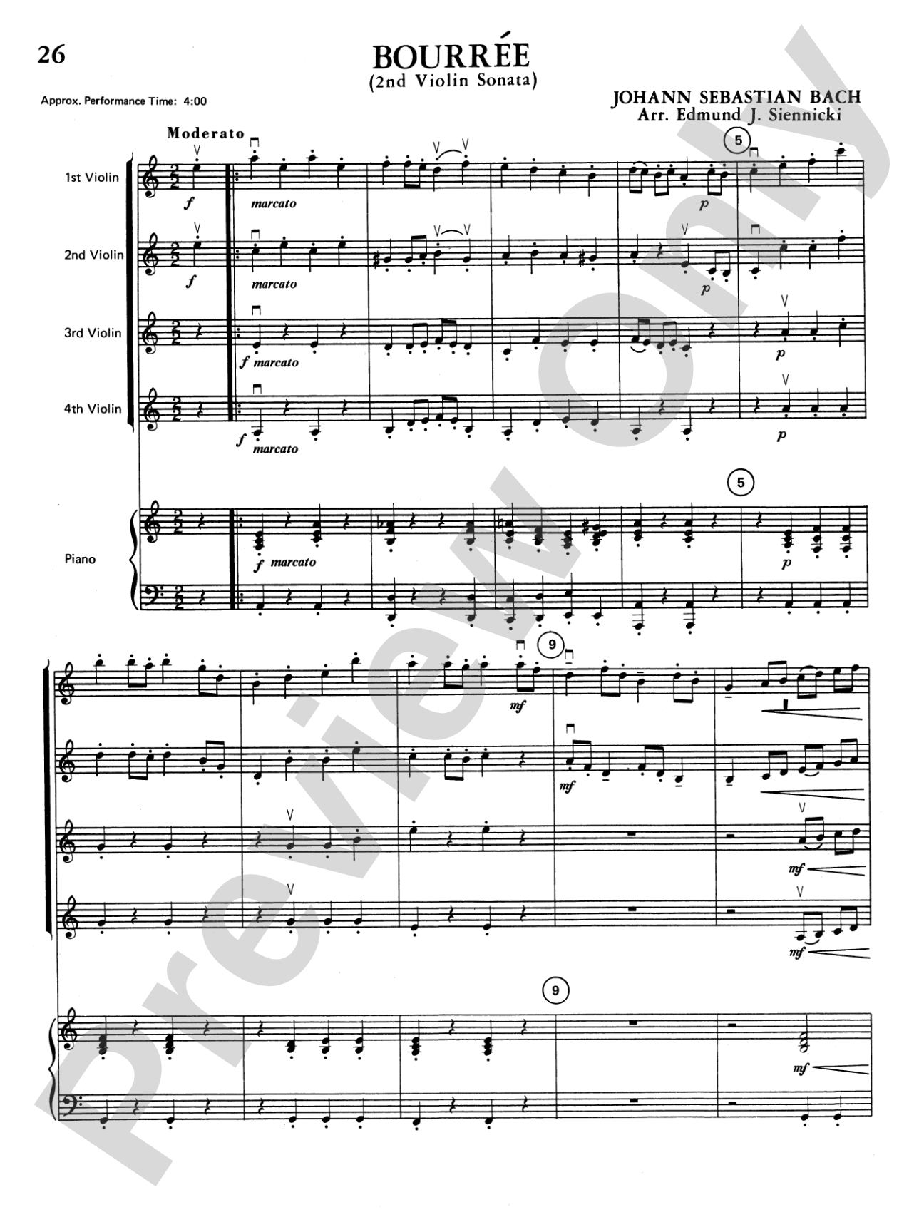 Highland/Etling Violin Quartet Series: Set 1: Violin