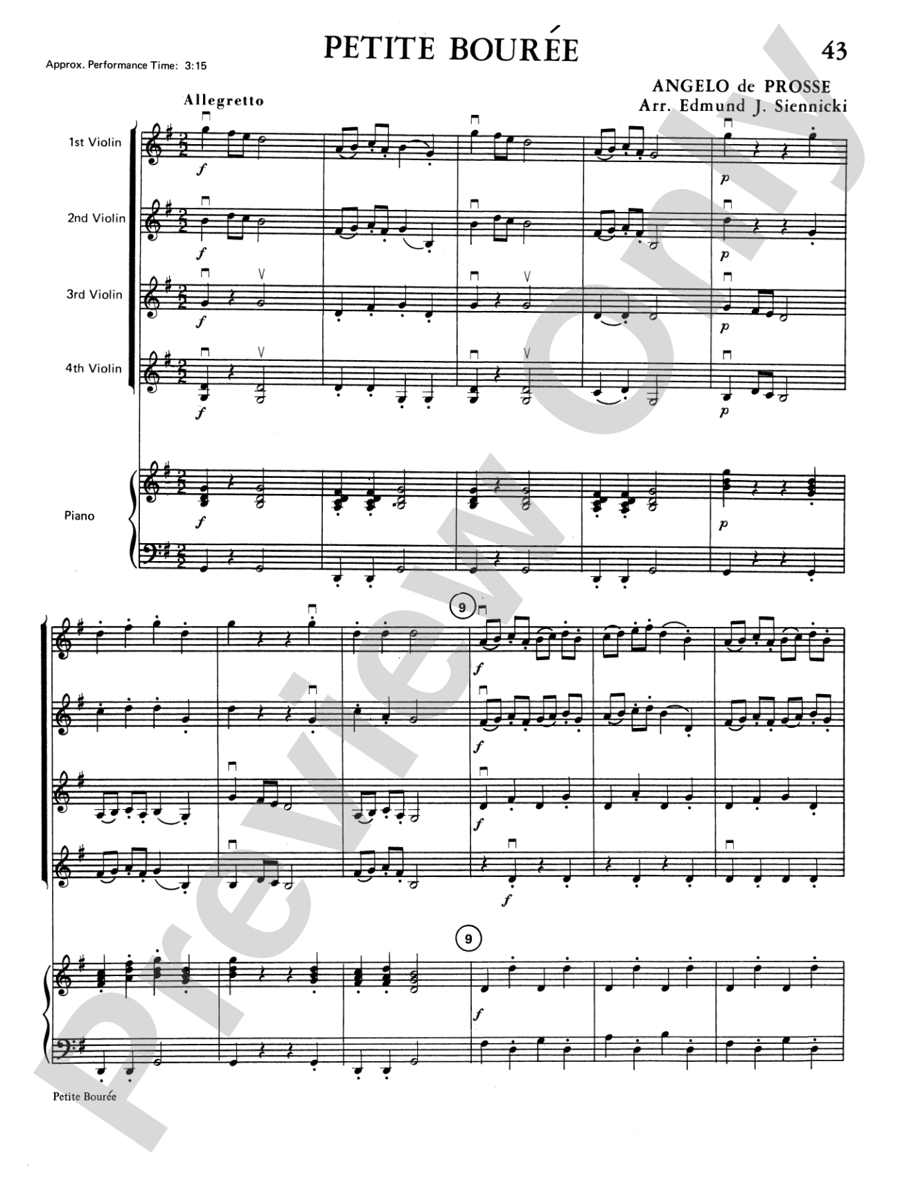 Highland/Etling Violin Quartet Series: Set 1: Violin