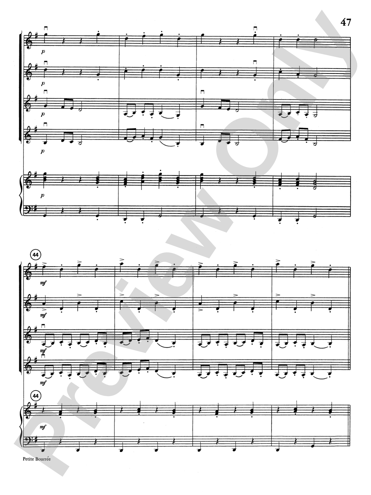 Highland/Etling Violin Quartet Series: Set 1: Violin