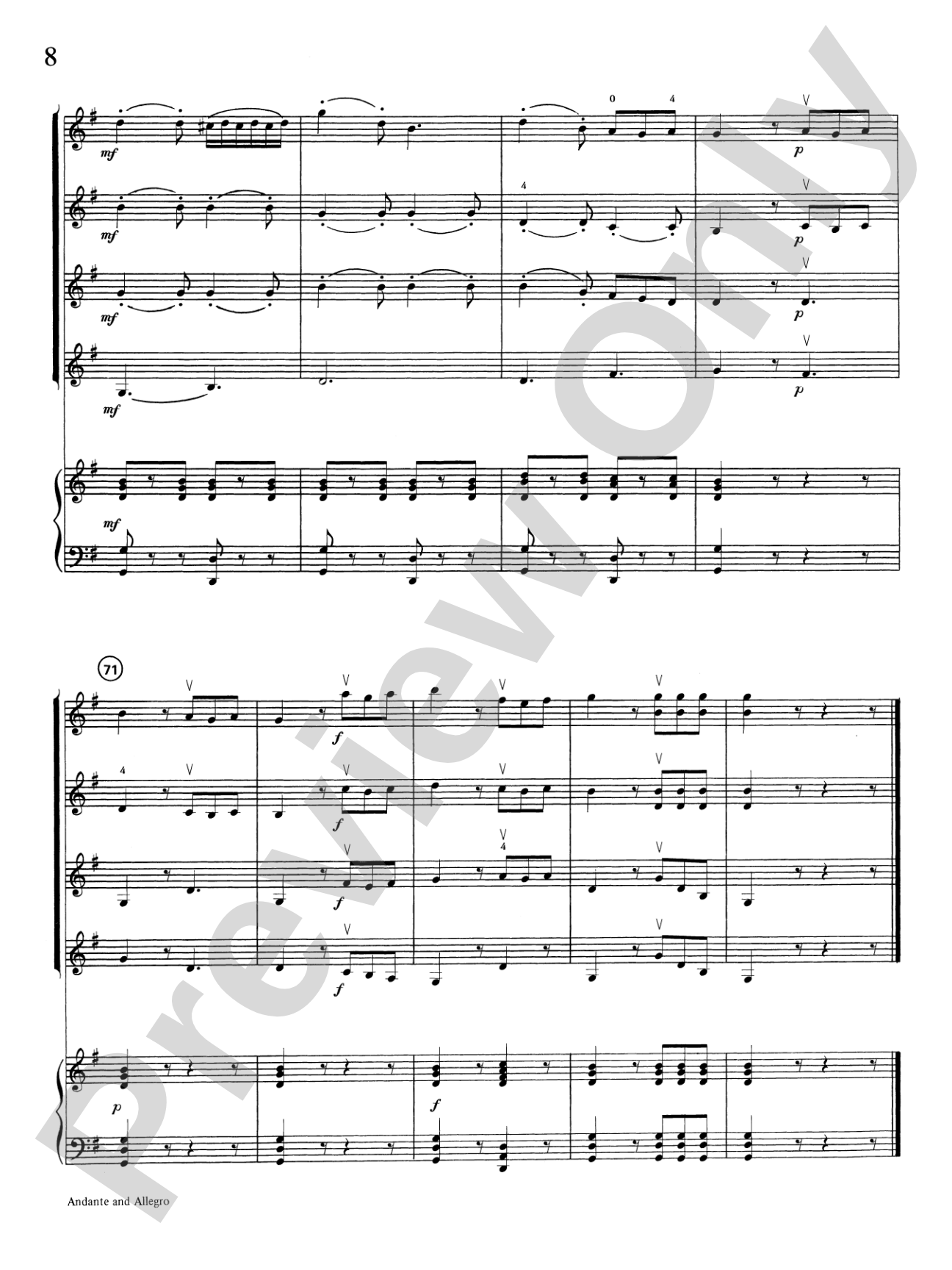Highland/Etling Violin Quartet Series: Set 2: Violin