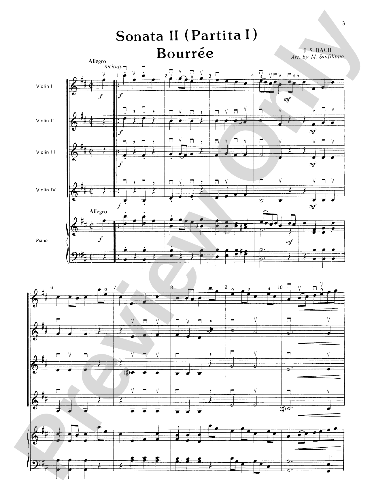 Highland/Etling Violin Quartet Series: Set 3: Violin