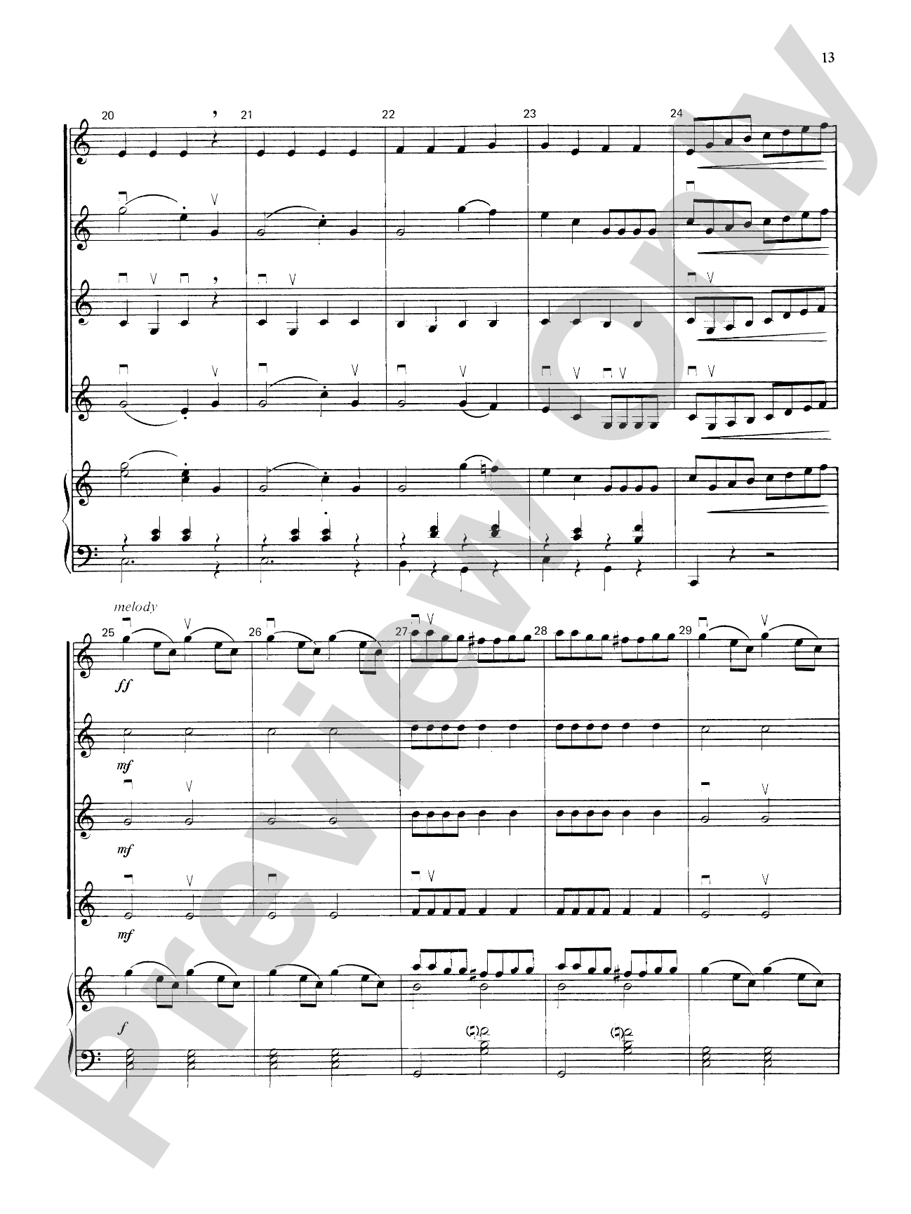 Highland/Etling Violin Quartet Series: Set 3: Violin