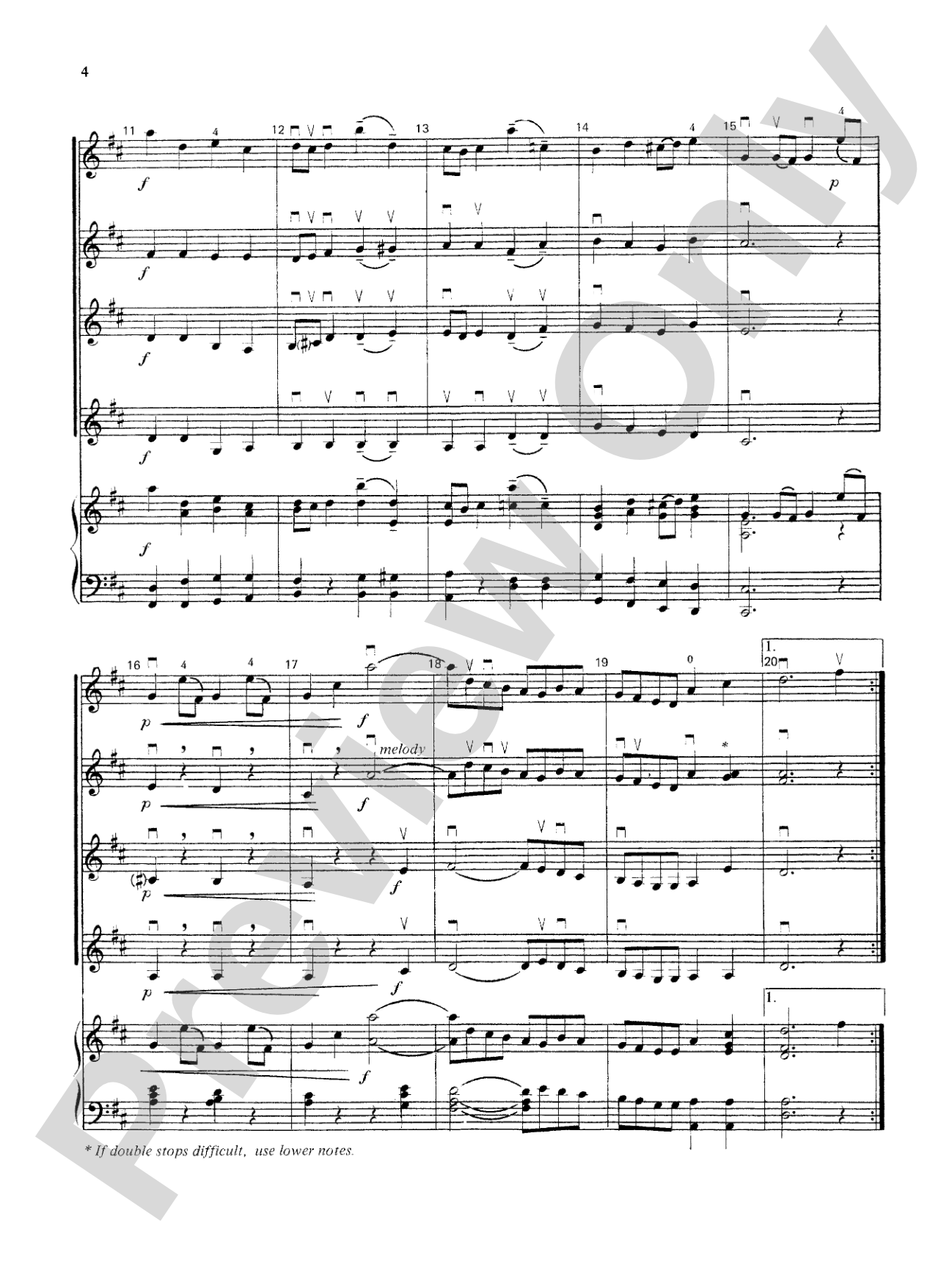 Highland/Etling Violin Quartet Series: Set 3: Violin