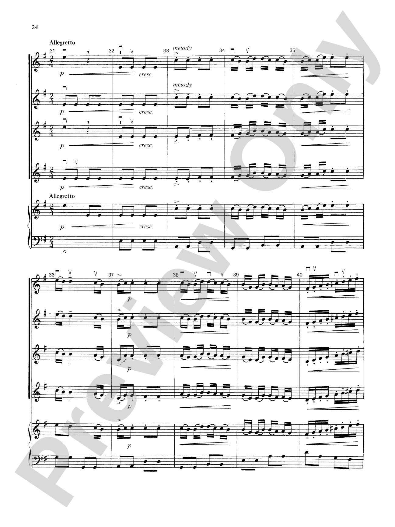 Highland/Etling Violin Quartet Series: Set 3: Violin