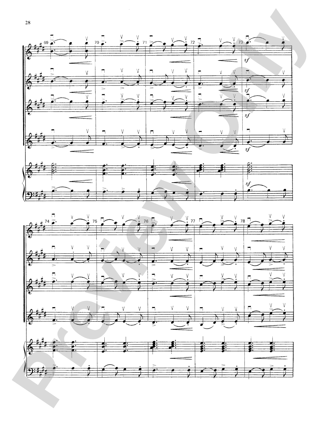 Highland/Etling Violin Quartet Series: Set 3: Violin