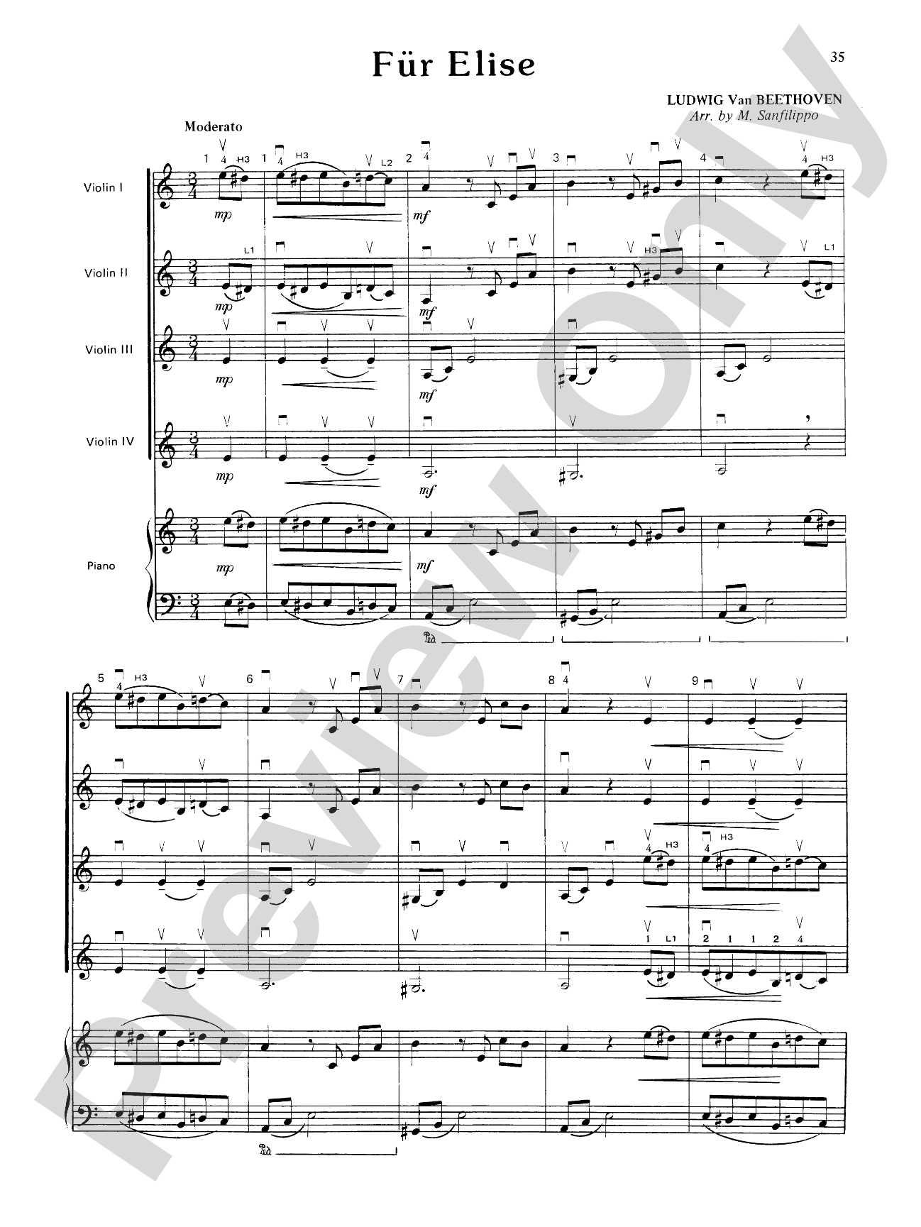 Highland/Etling Violin Quartet Series: Set 3: Violin