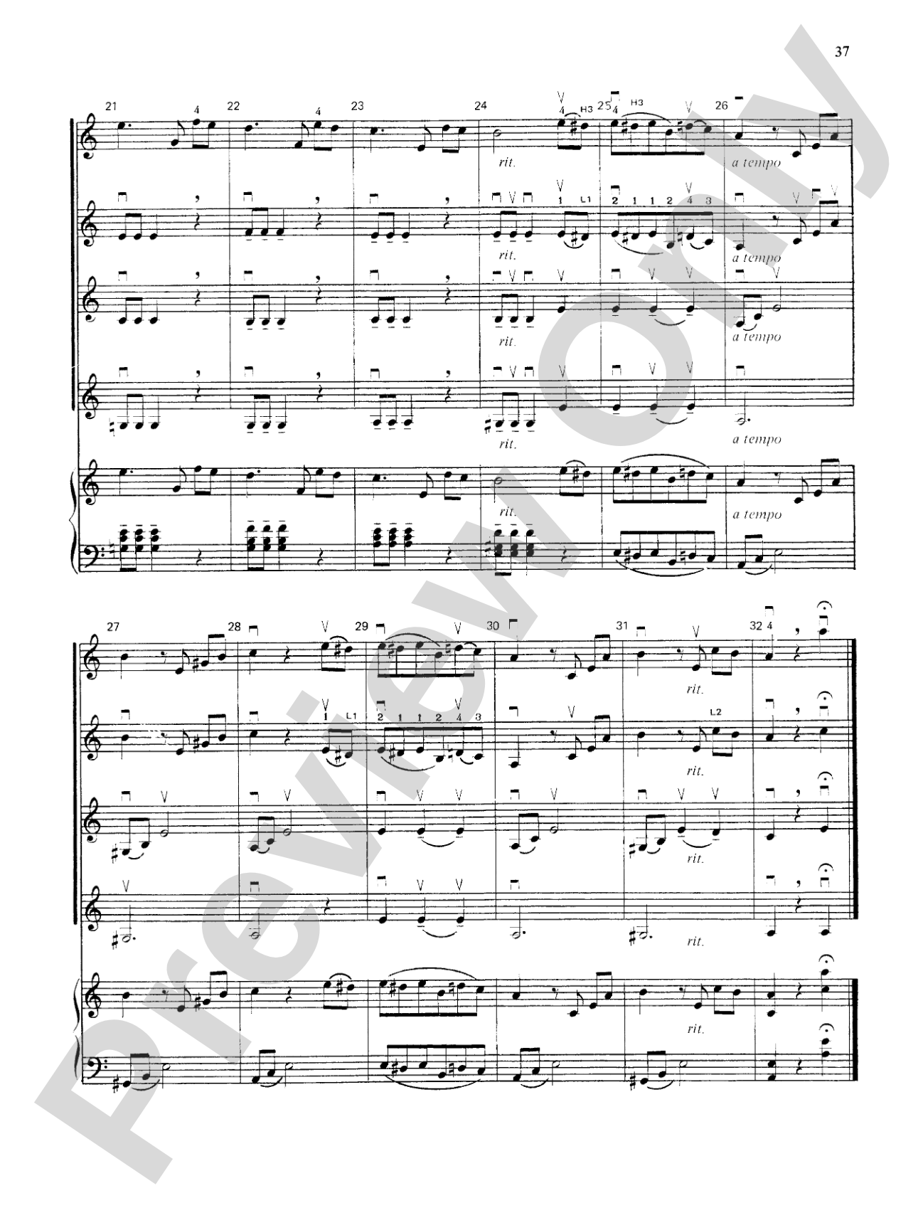Highland/Etling Violin Quartet Series: Set 3: Violin