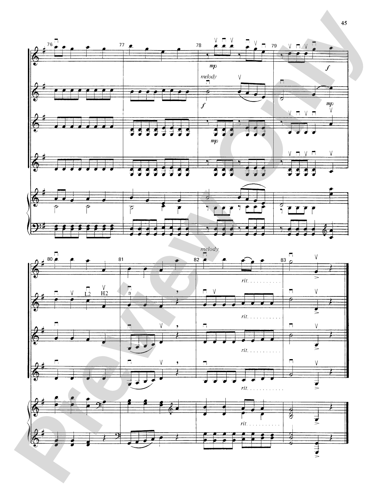 Highland/Etling Violin Quartet Series: Set 3: Violin
