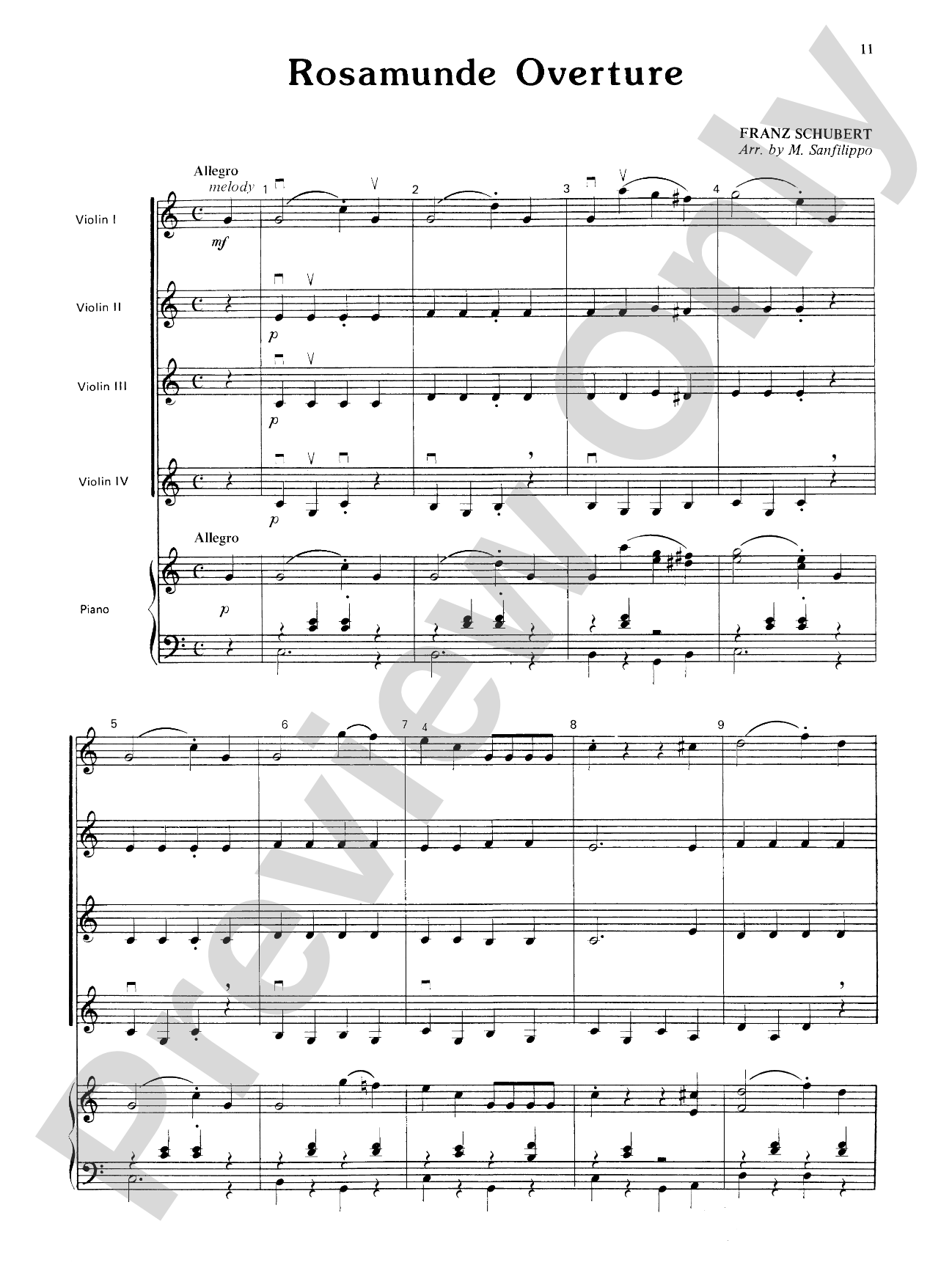 Highland/Etling Violin Quartet Series: Set 3: Violin