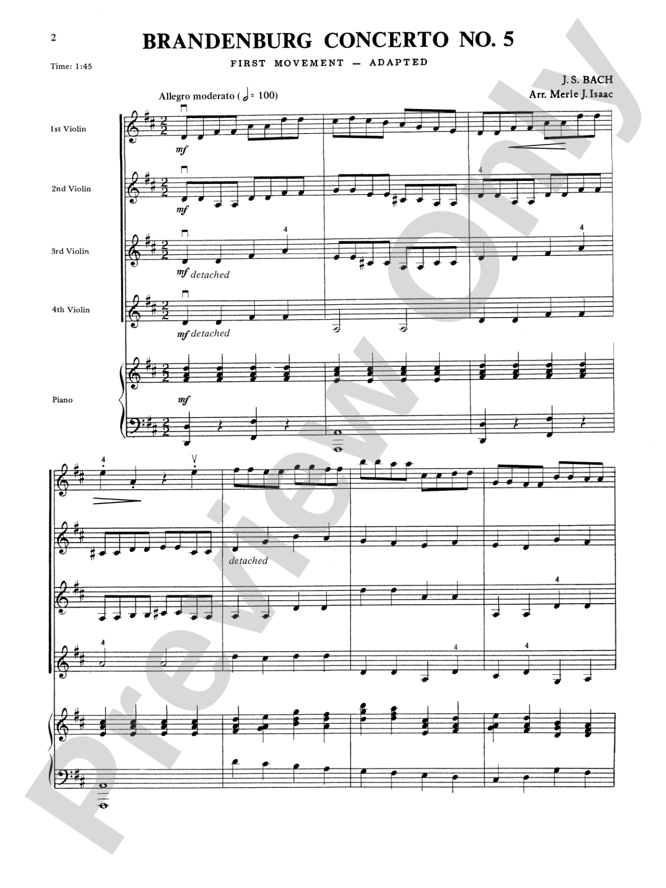 Highland/Etling Violin Quartet Series: Set 5: Violin