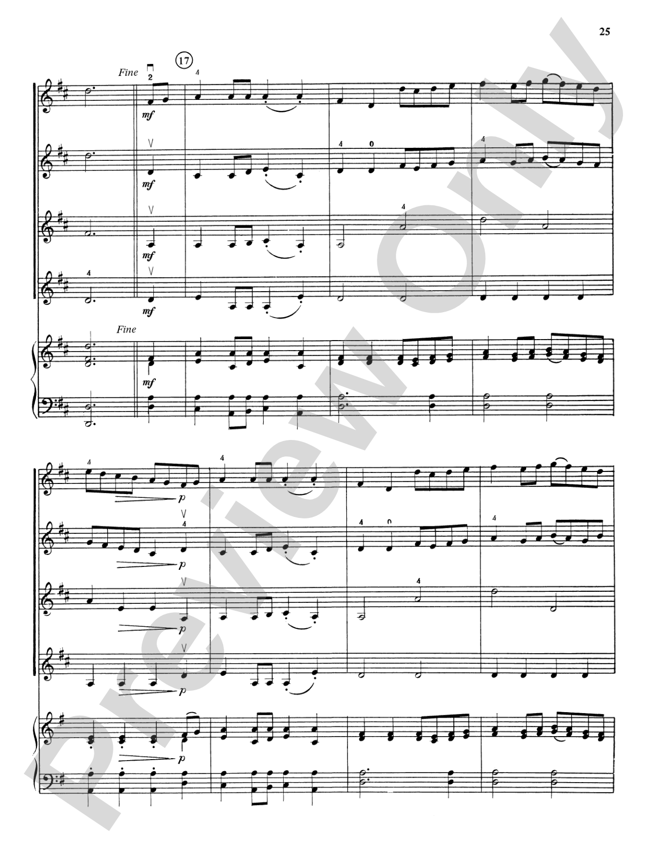 Highland/Etling Violin Quartet Series: Set 5: Violin