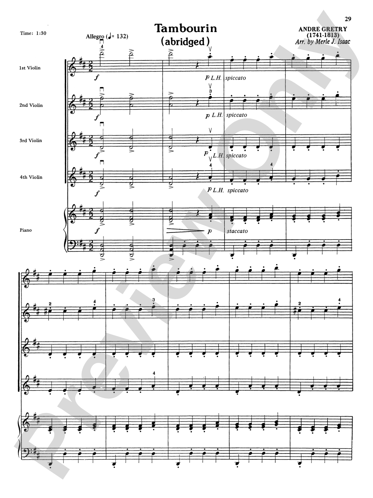 Highland/Etling Violin Quartet Series: Set 5: Violin