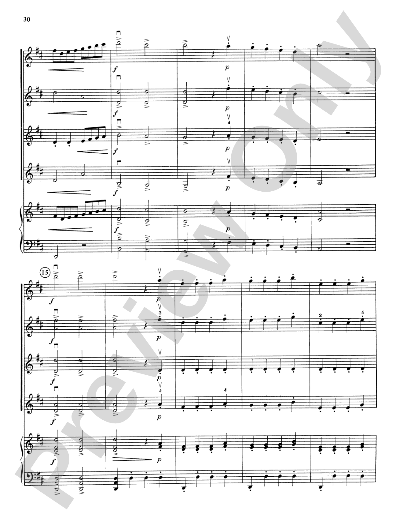 Highland/Etling Violin Quartet Series: Set 5: Violin