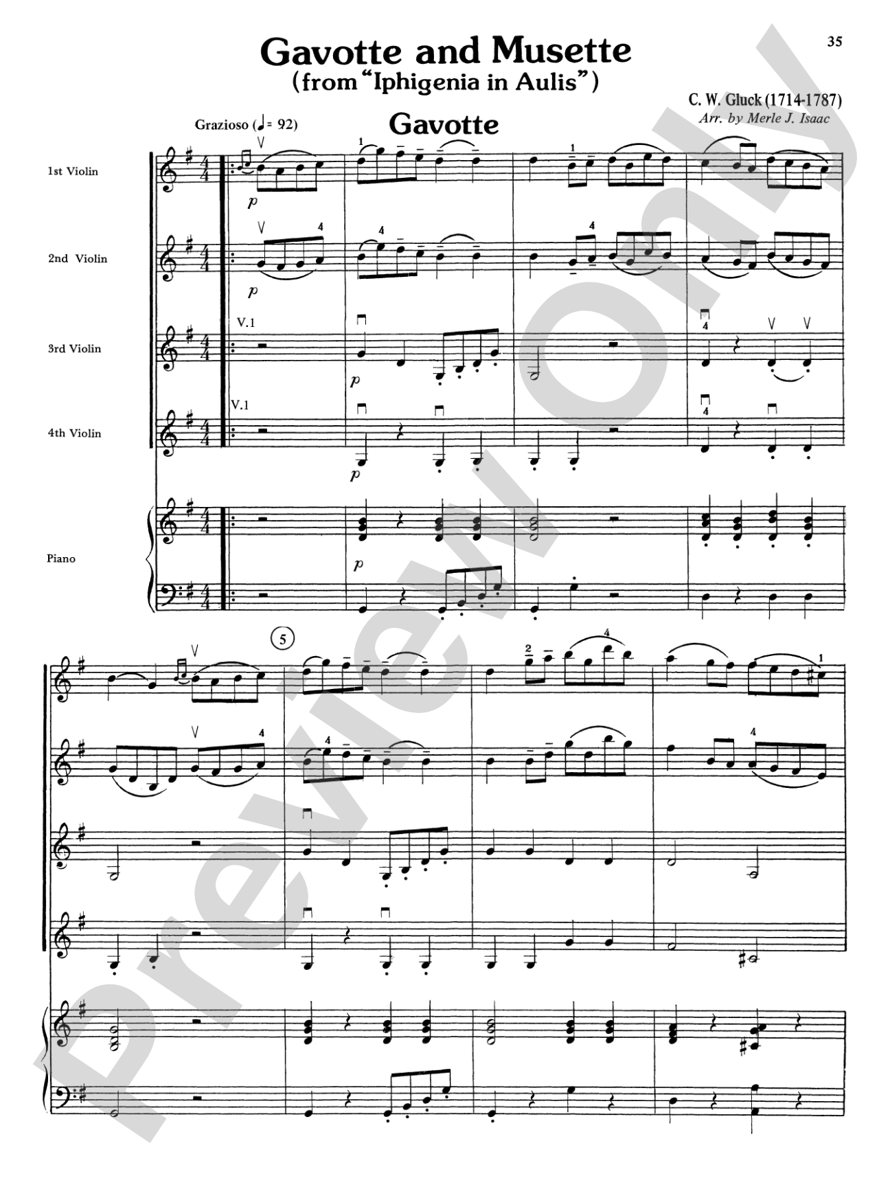 Highland/Etling Violin Quartet Series: Set 5: Violin