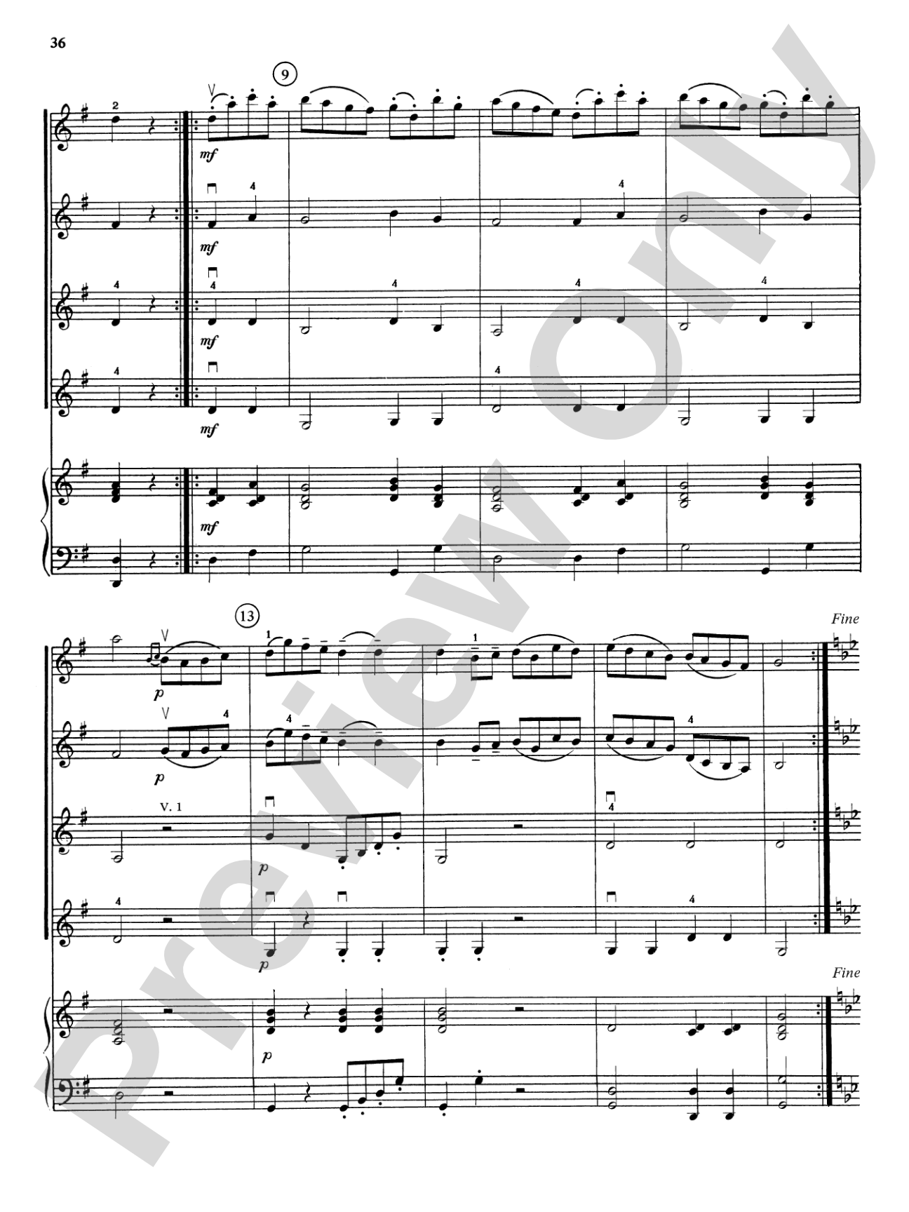 Highland/Etling Violin Quartet Series: Set 5: Violin